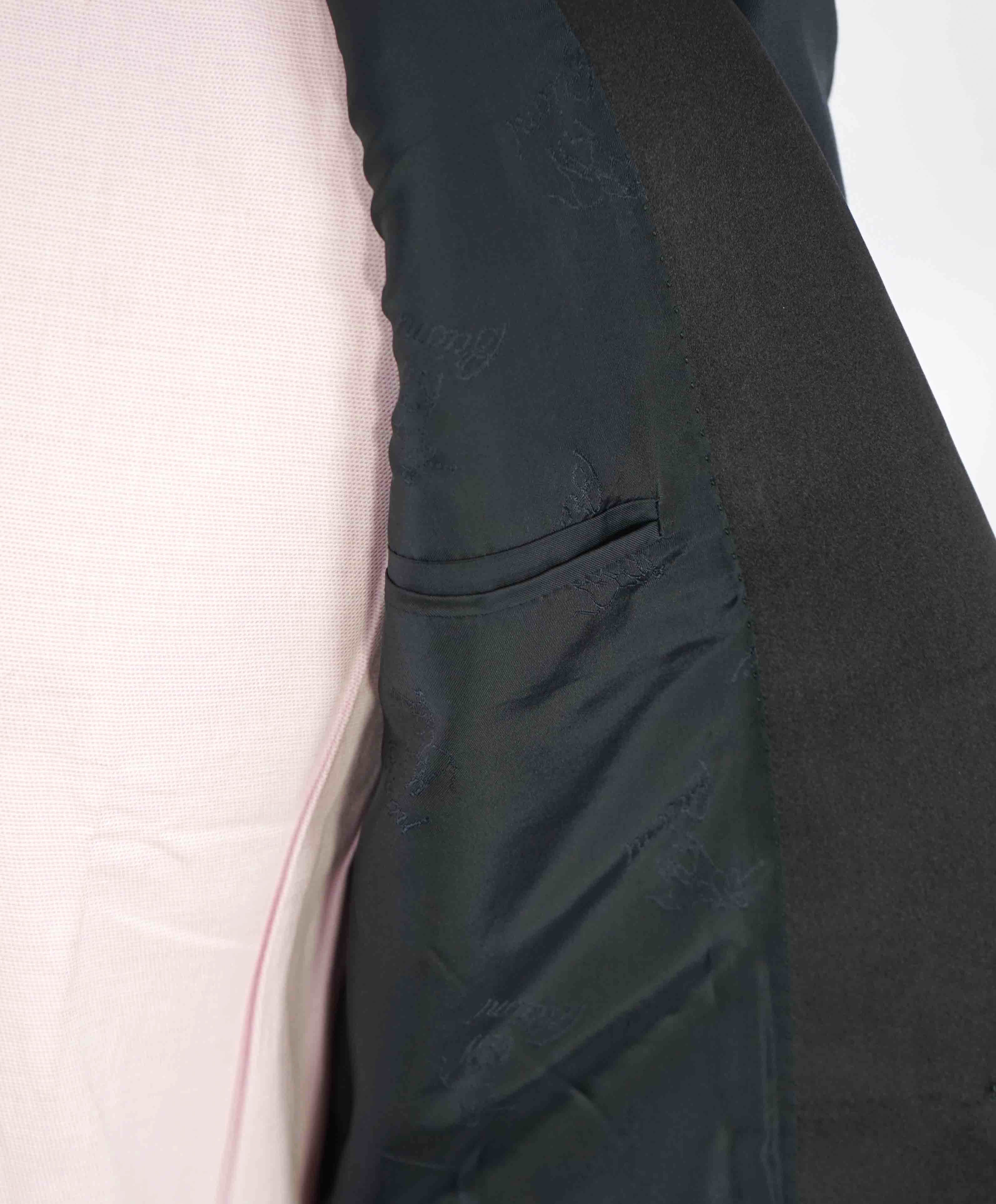 $5,995 BRIONI-*CELEB FAVORITE* Hand Made Navy Peak Lapel Tuxedo JACKET-38R