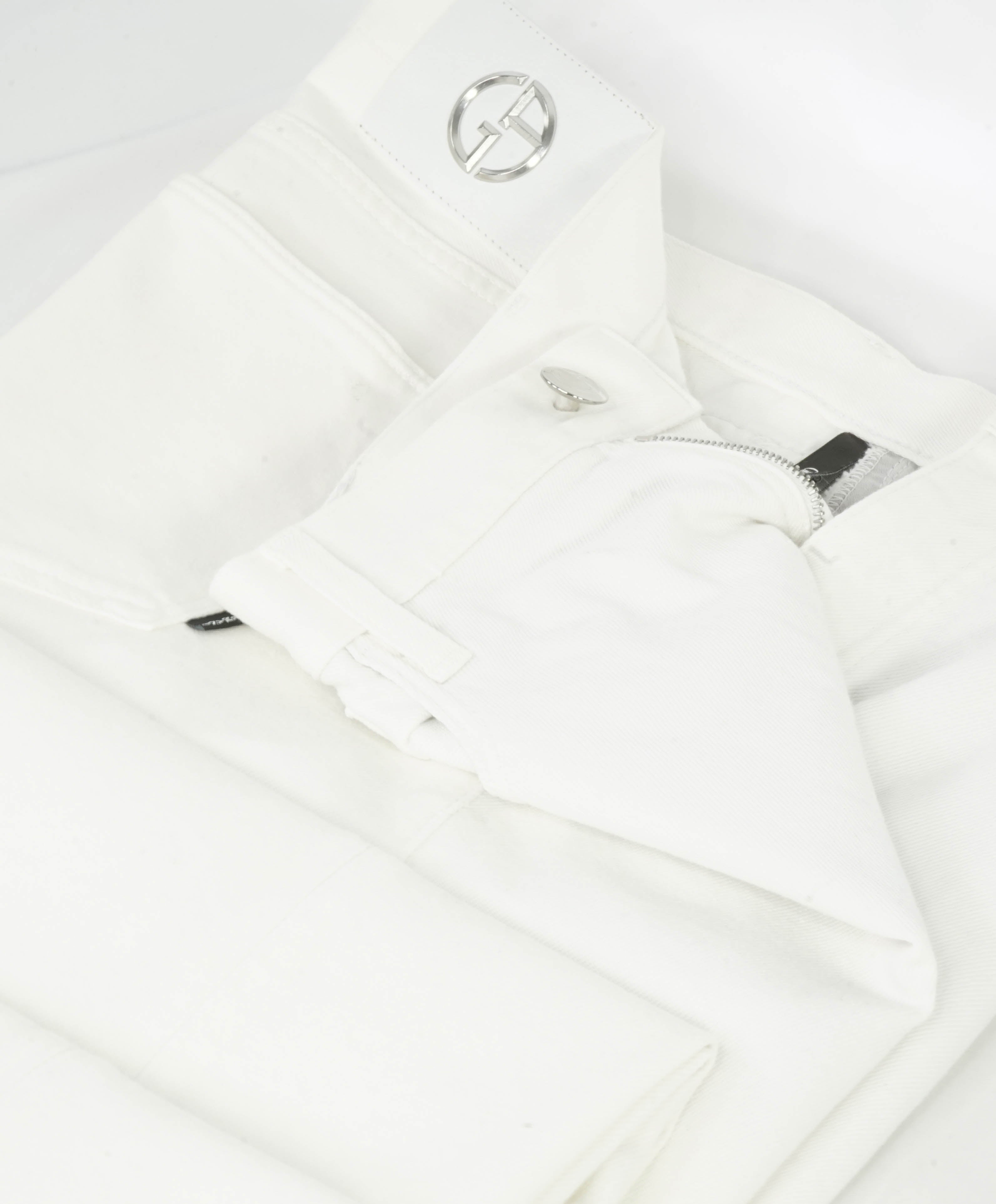 GIORGIO ARMANI - LARGE LOGO White 5-Pocket Denim Jeans Pants - 40W
