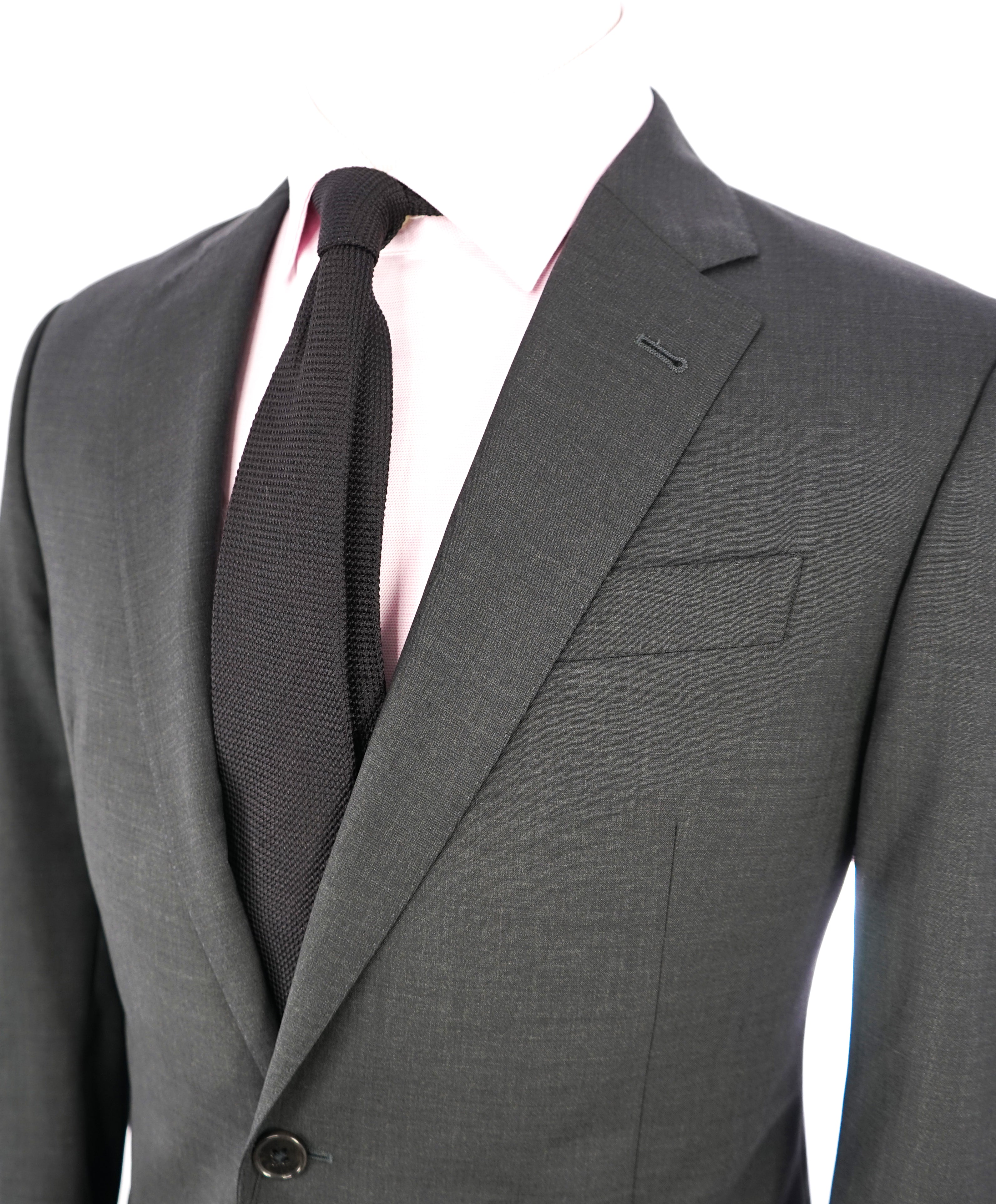 ARMANI COLLEZIONI - "G Line" Classic Gray Charcoal Notch Lapel Suit - 40R