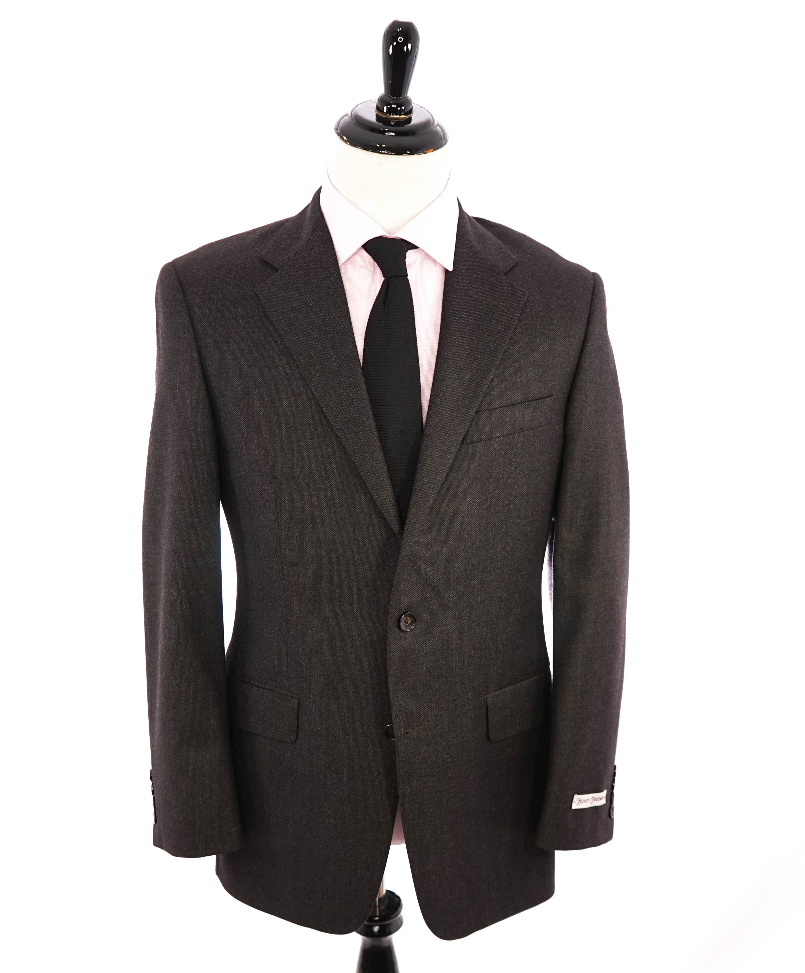 HICKEY FREEMAN - Brown Worsted Wool Blazer *CLOSET STAPLE* "Milburn ii" - 40R