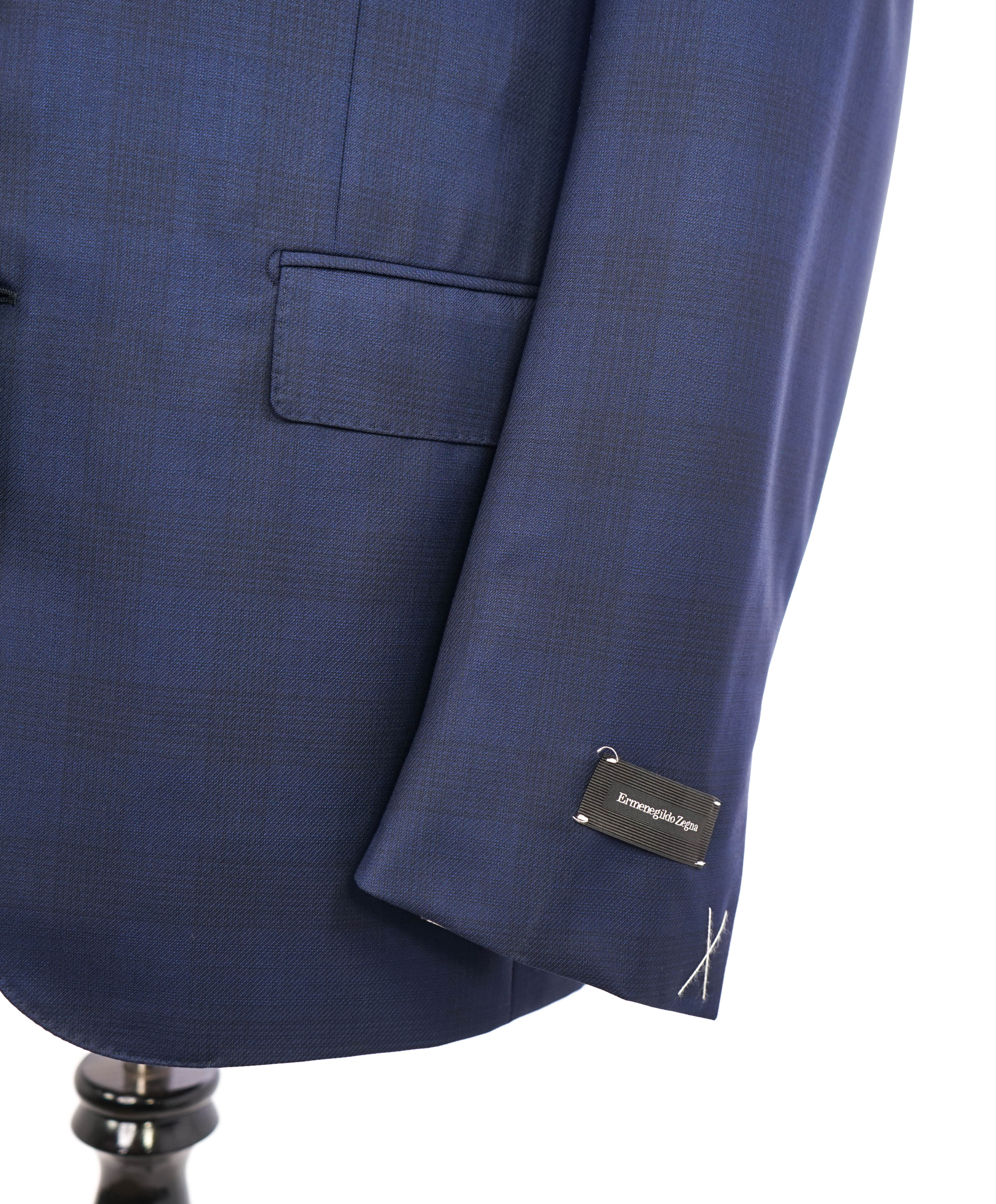 ERMENEGILDO ZEGNA - "15 MILMIL 15" Blue Check Plaid Premium Fabric Suit - 40R