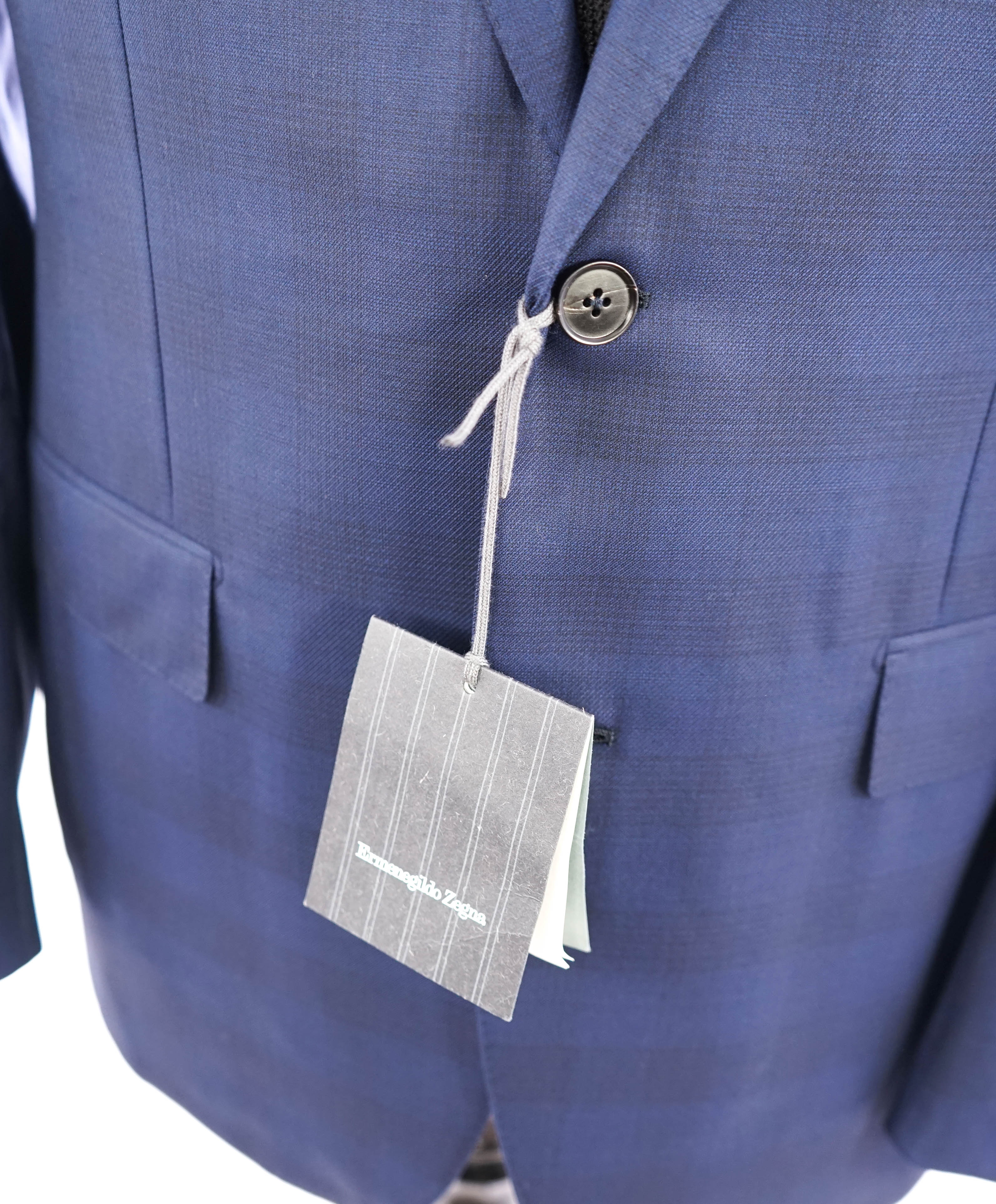 ERMENEGILDO ZEGNA - "15 MILMIL 15" Blue Check Plaid Premium Fabric Suit - 40R