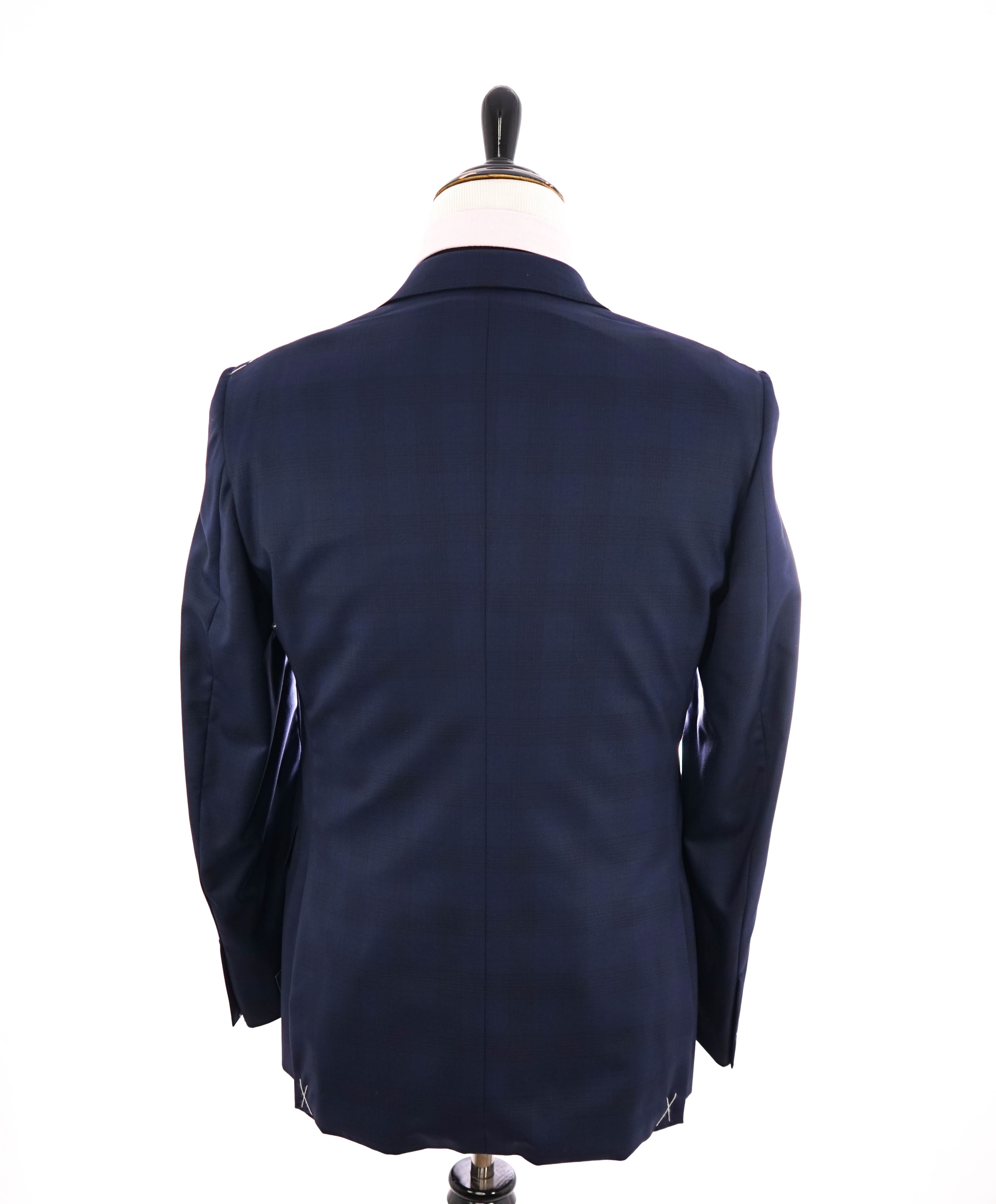 ERMENEGILDO ZEGNA - "15 MILMIL 15" Blue Check Plaid Premium Fabric Suit - 40R