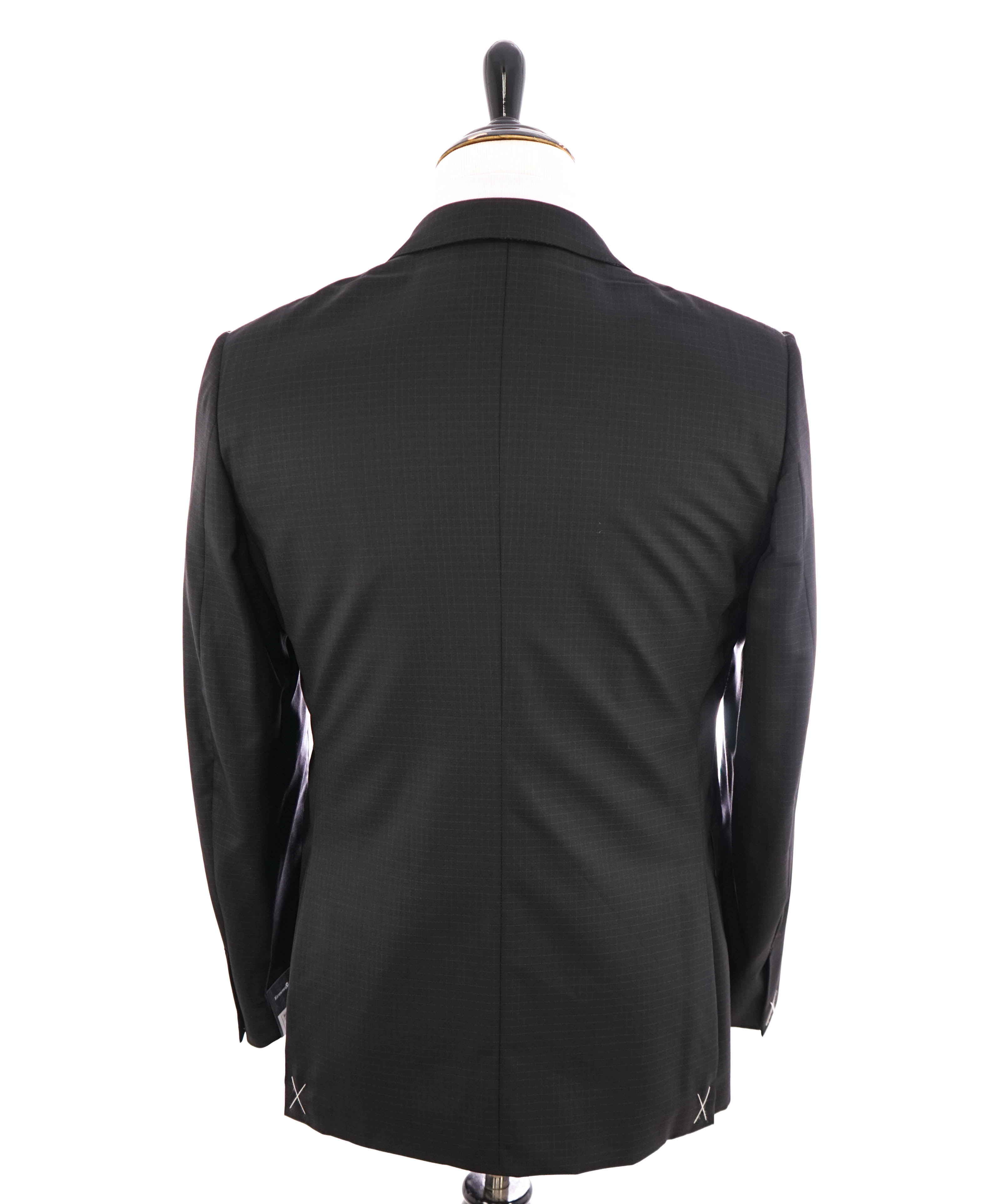 ERMENEGILDO ZEGNA - "15 MILMIL 15" Black Check Plaid Premium Fabric Suit - 40R