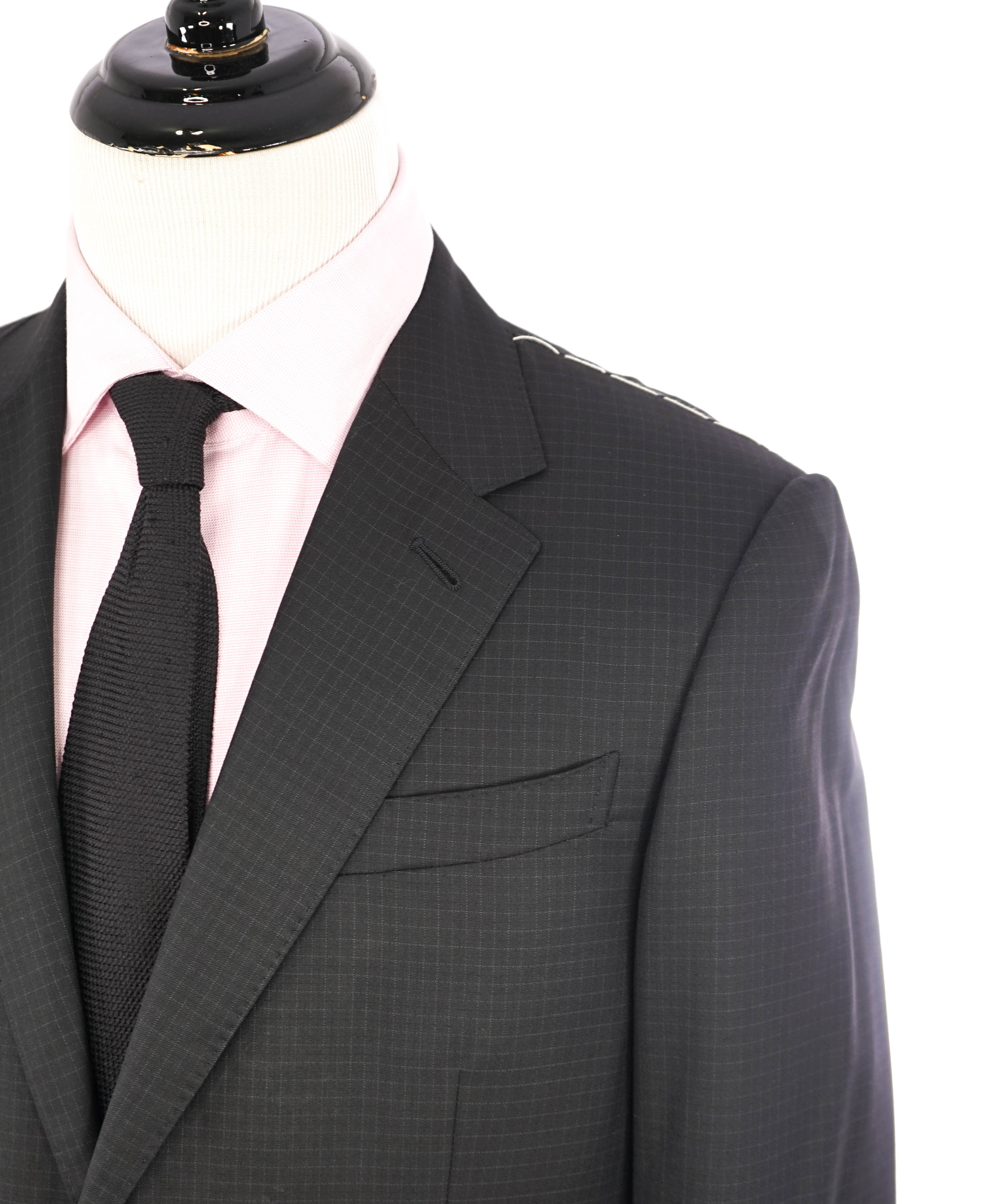 ERMENEGILDO ZEGNA - "15 MILMIL 15" Black Check Plaid Premium Fabric Suit - 40R