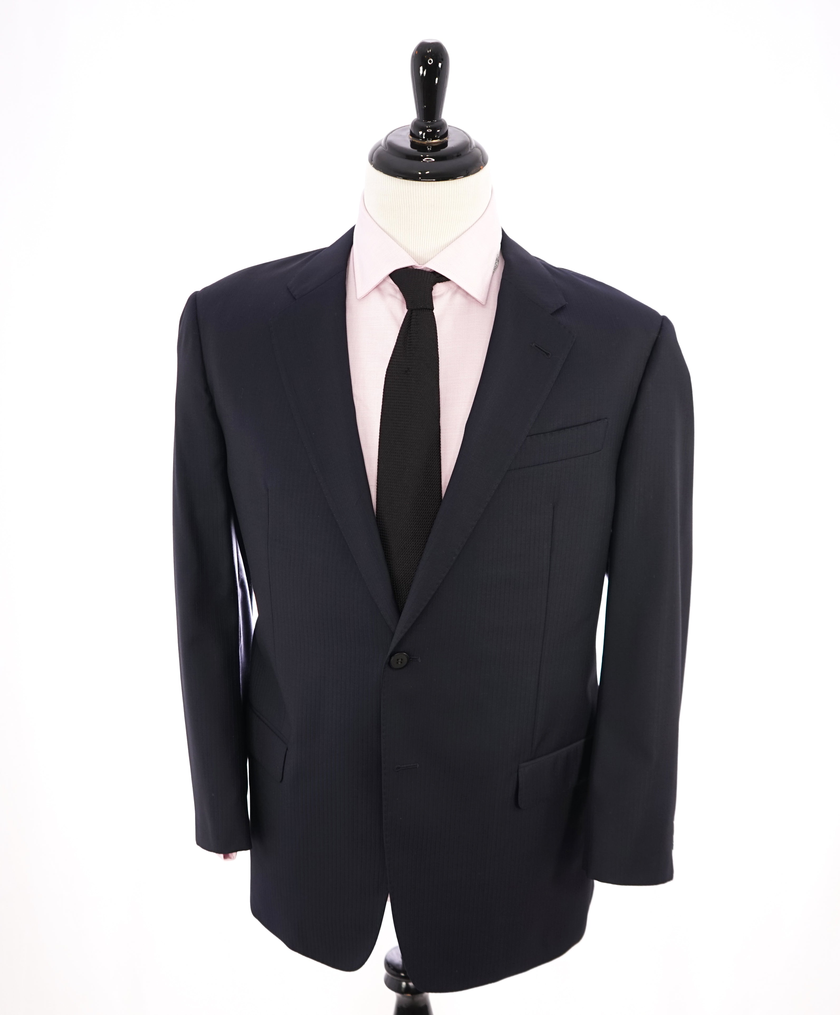 $1,895 ARMANI COLLEZIONI - Tonal Royal Blue Textured Suit "G Line " - 46R