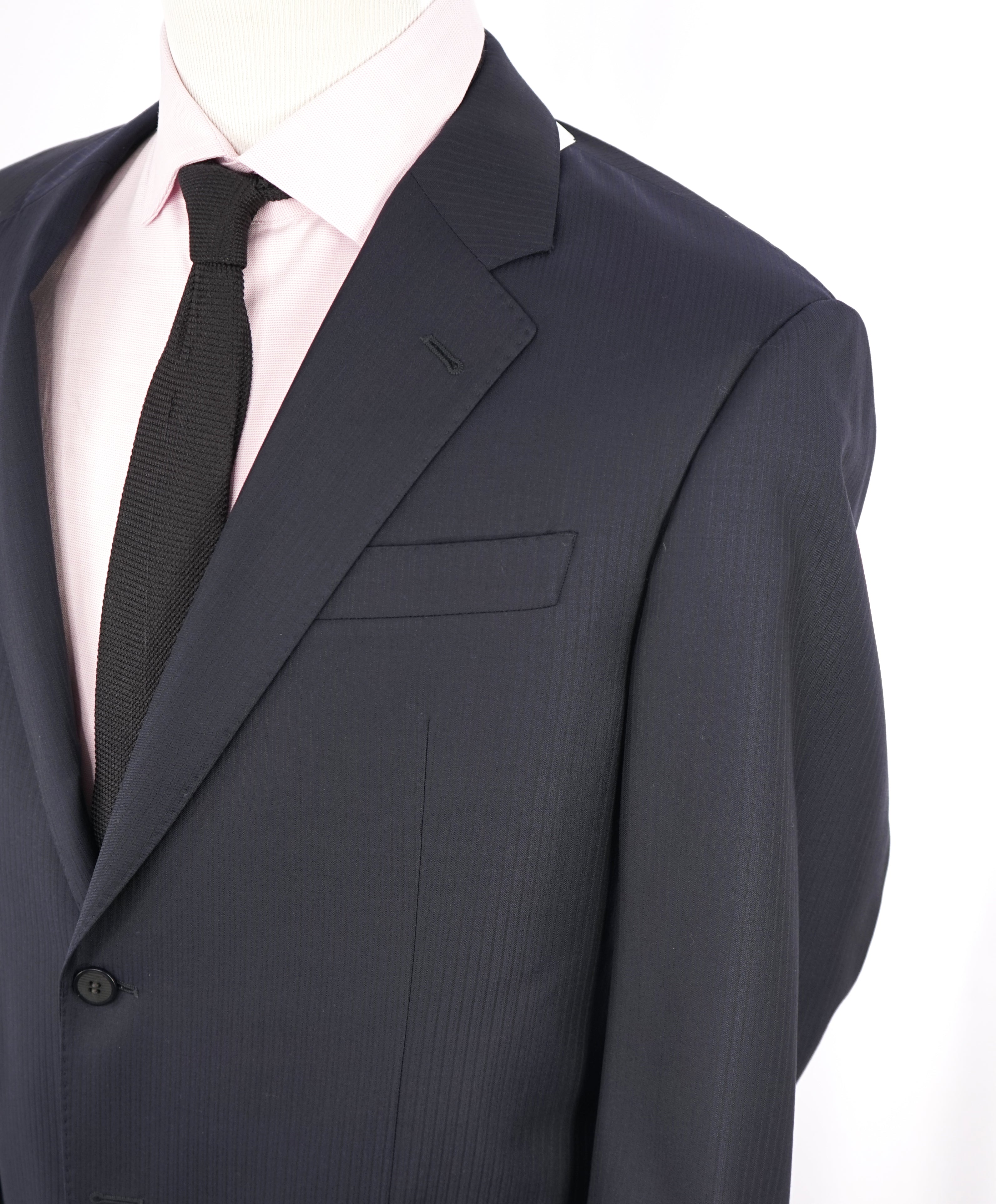 $1,895 ARMANI COLLEZIONI - Tonal Royal Blue Textured Suit "G Line " - 46R