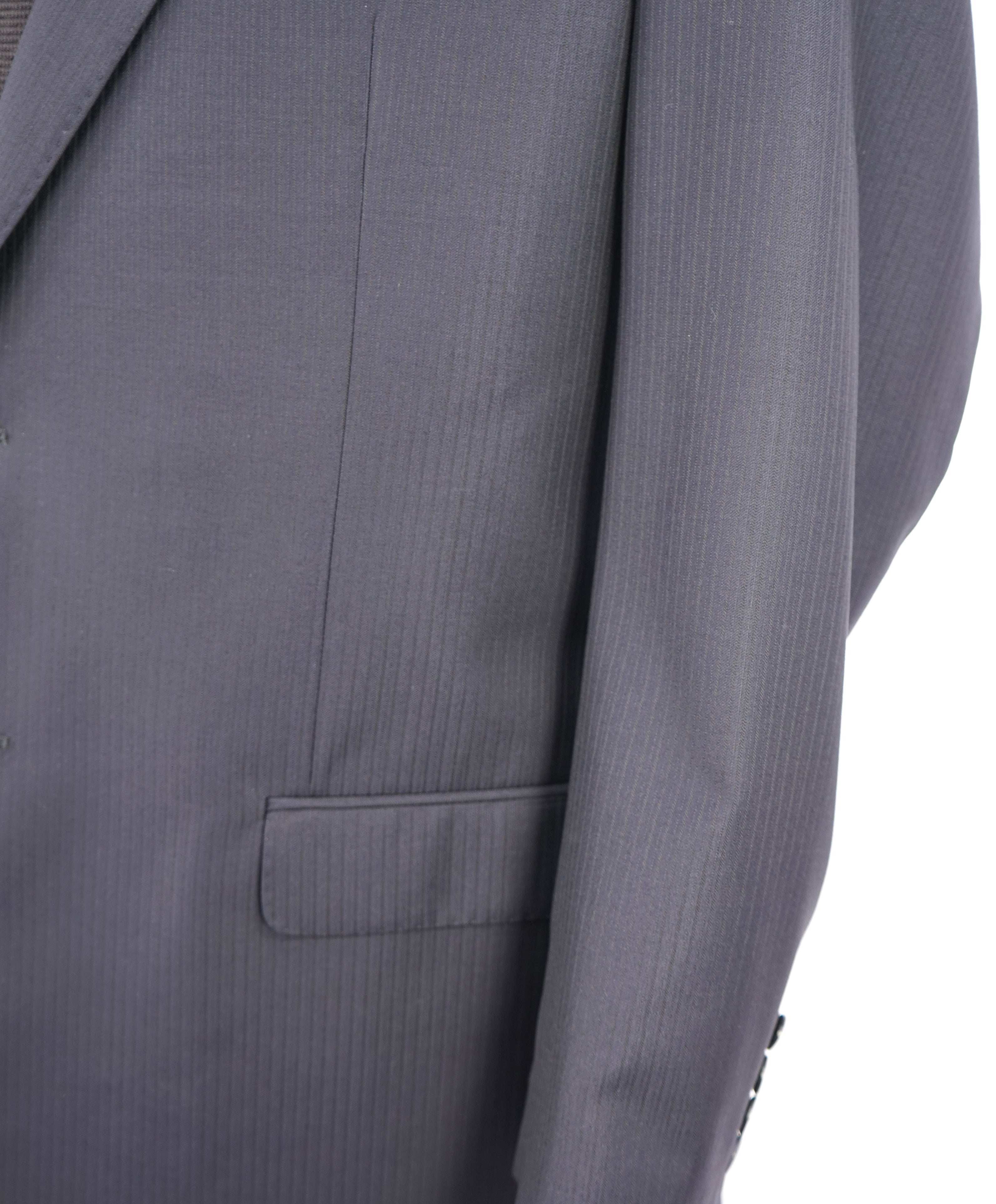$1,895 ARMANI COLLEZIONI - Tonal Royal Blue Textured Suit "G Line " - 46R