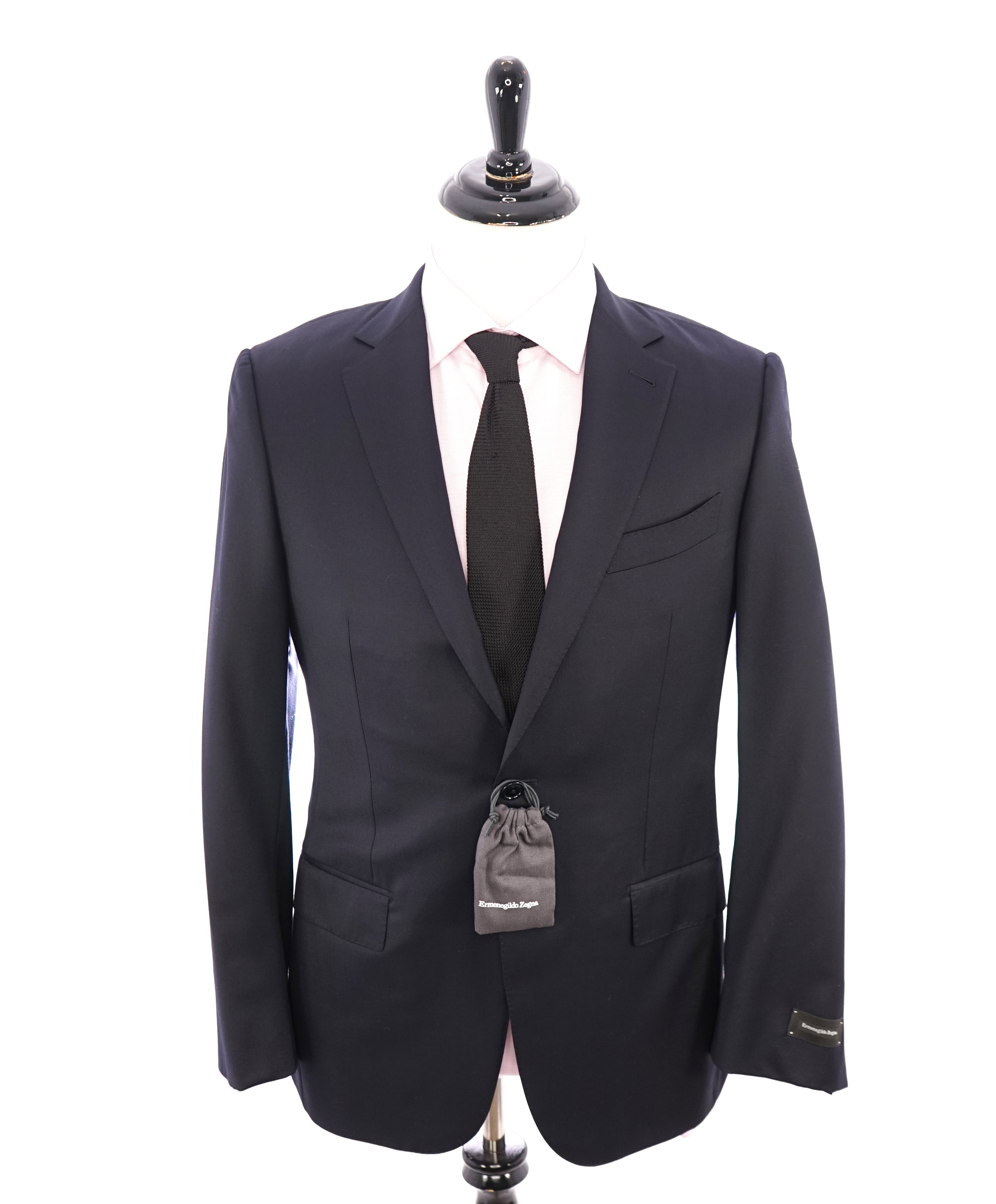 $3,250 ERMENEGILDO ZEGNA - "MICRONSPHERE" *Closet Staple* Navy Suit - 48L