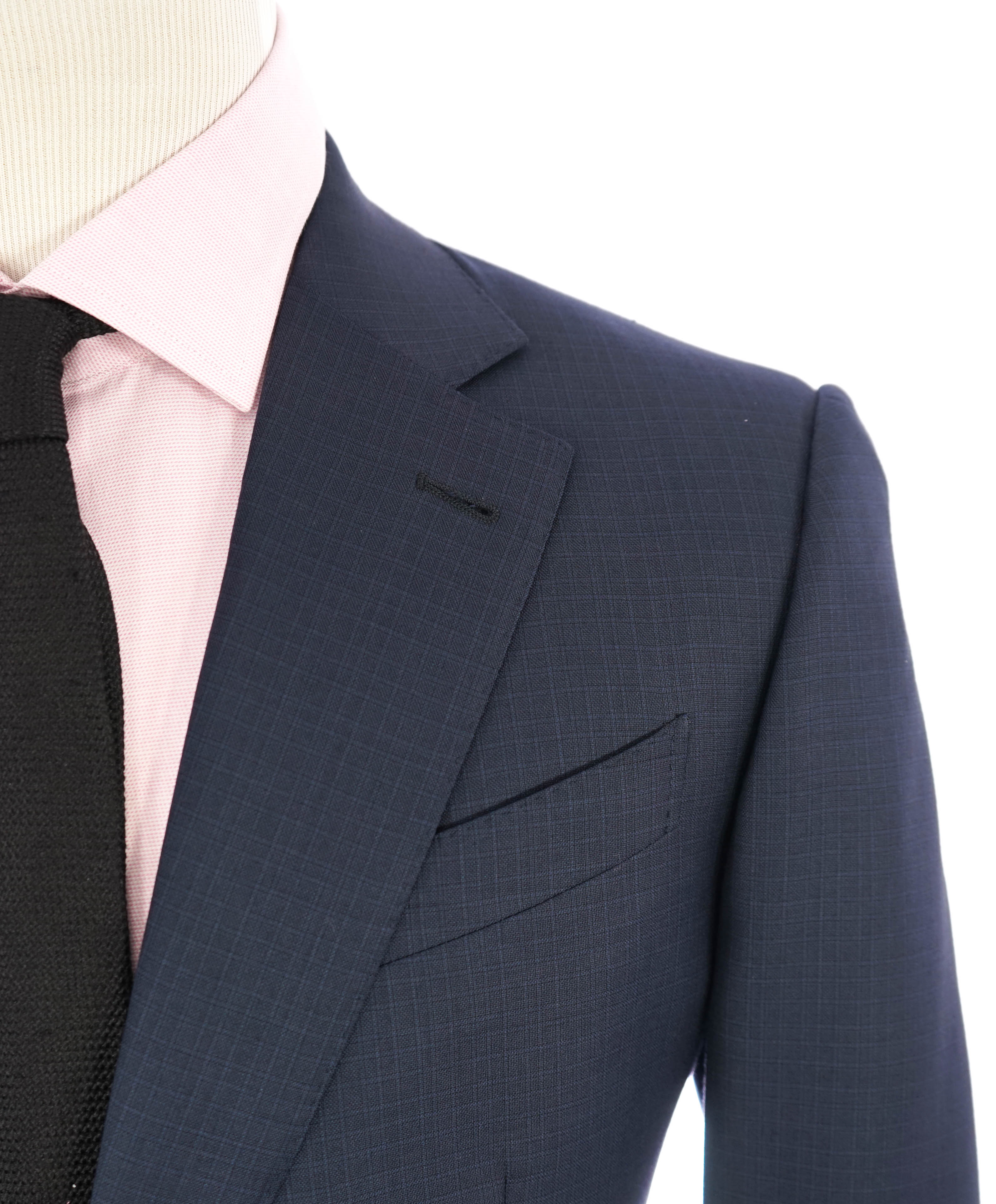 ERMENEGILDO ZEGNA - "TROFEO / MANHATTAN" Blue Check Premium Suit - 42R