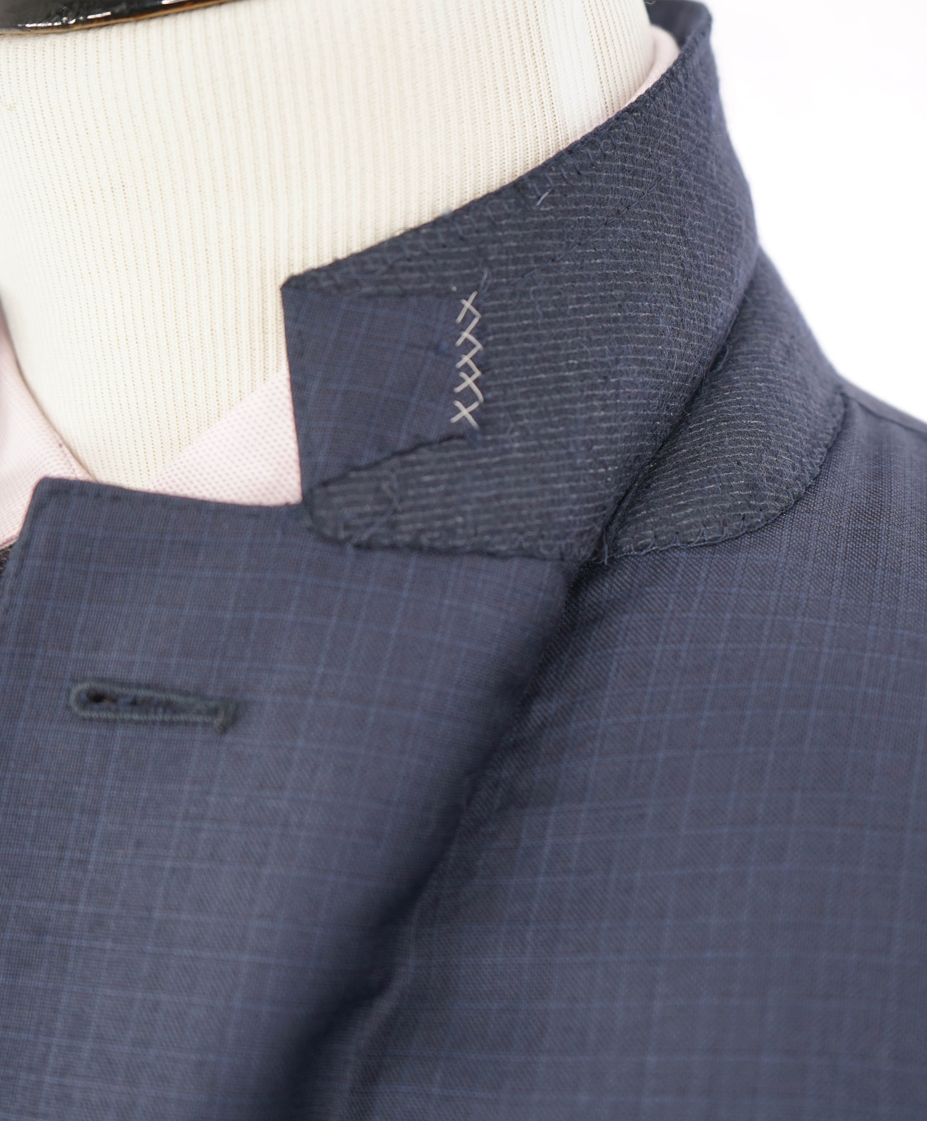 ERMENEGILDO ZEGNA - "TROFEO / MANHATTAN" Blue Check Premium Suit - 42R