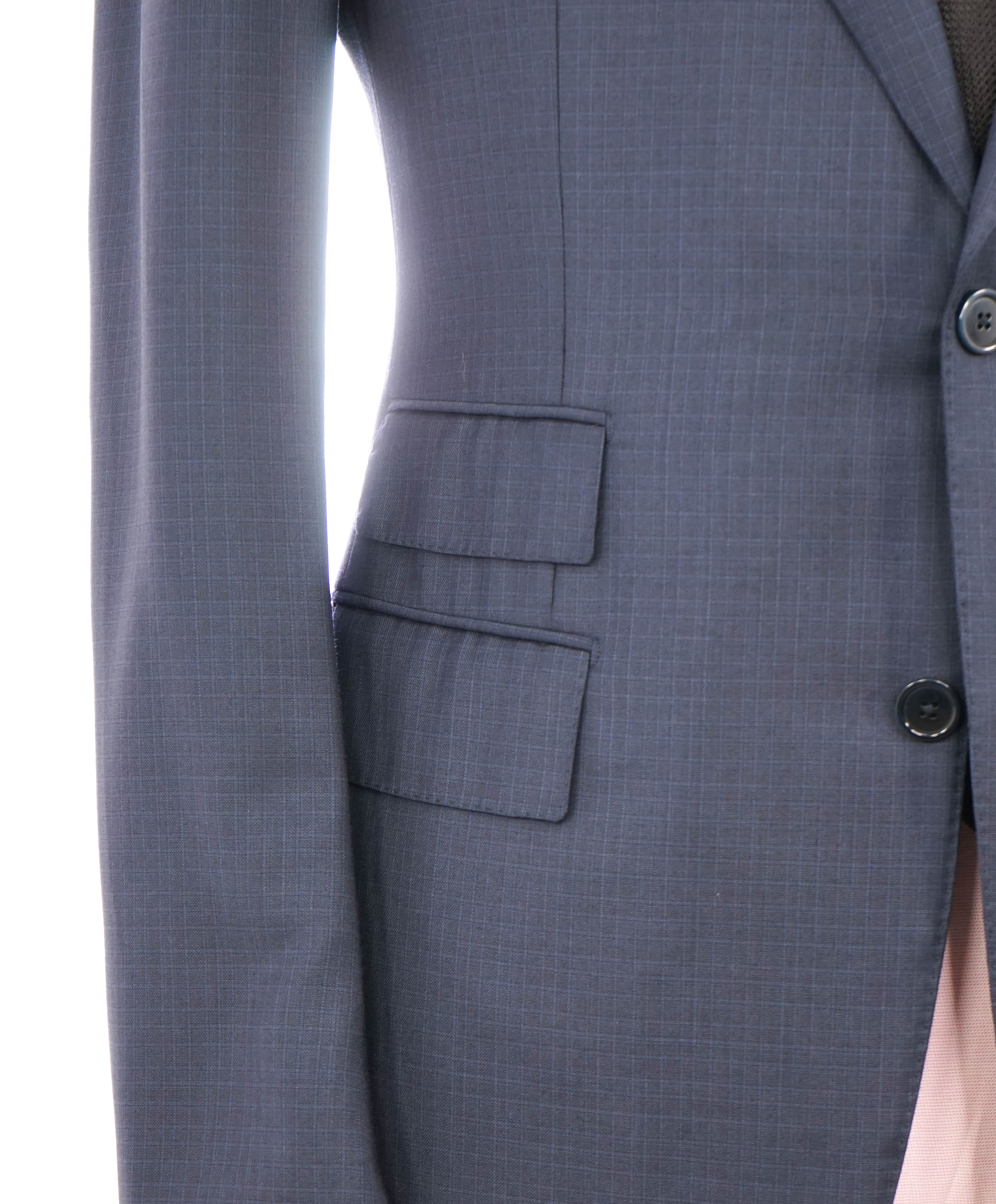 ERMENEGILDO ZEGNA - "TROFEO / MANHATTAN" Blue Check Premium Suit - 42R