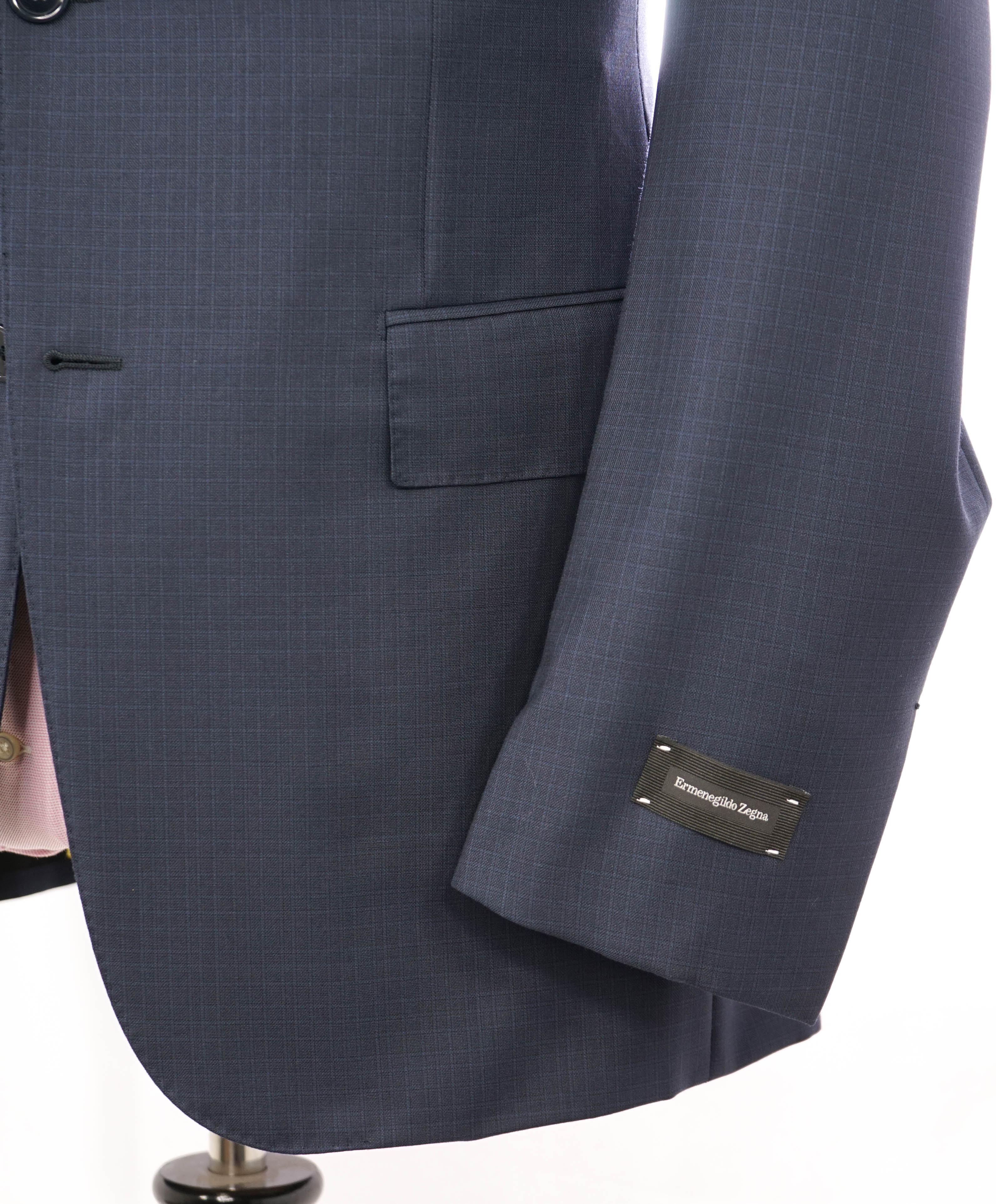 ERMENEGILDO ZEGNA - "TROFEO / MANHATTAN" Blue Check Premium Suit - 42R
