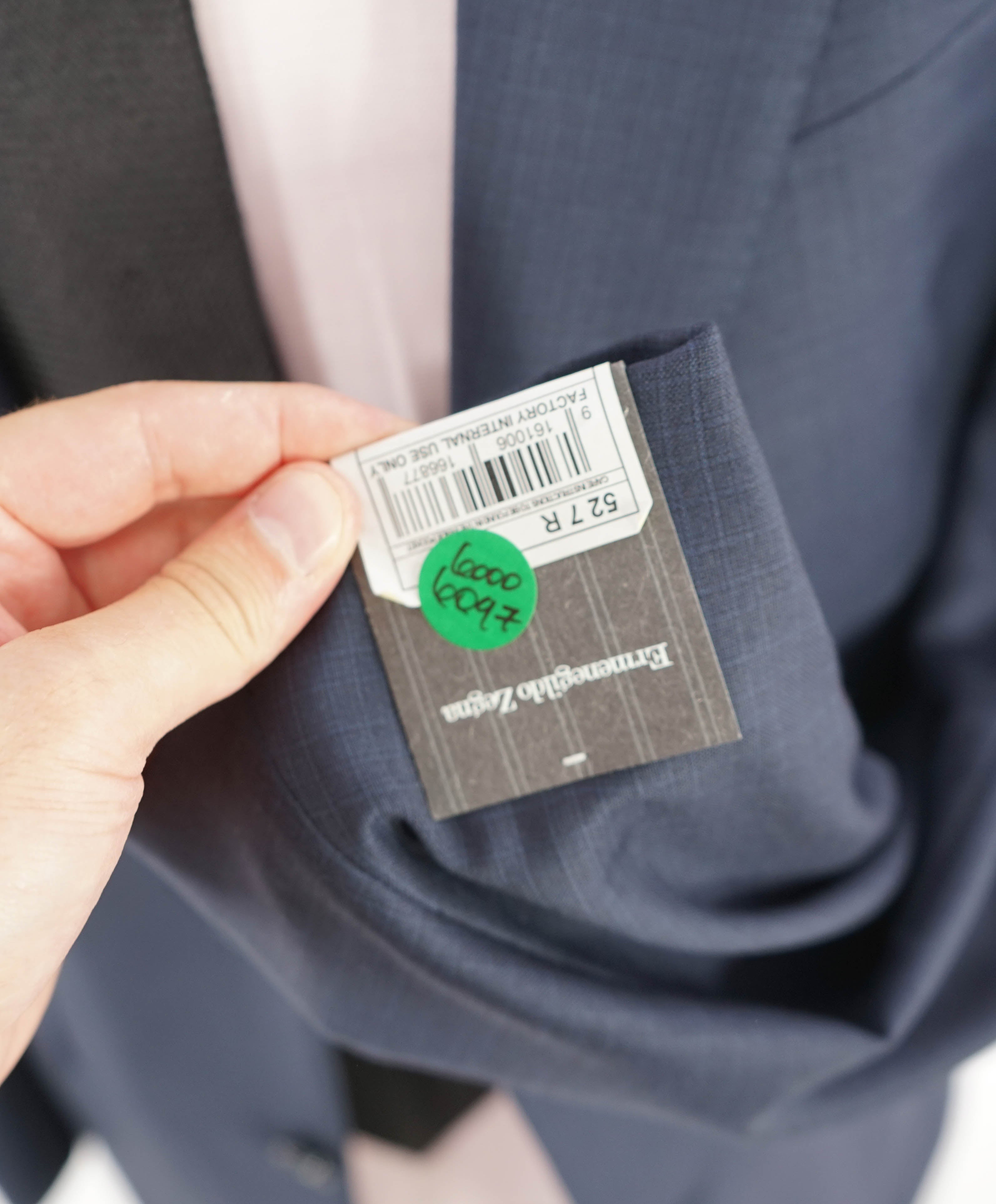 ERMENEGILDO ZEGNA - "TROFEO / MANHATTAN" Blue Check Premium Suit - 42R