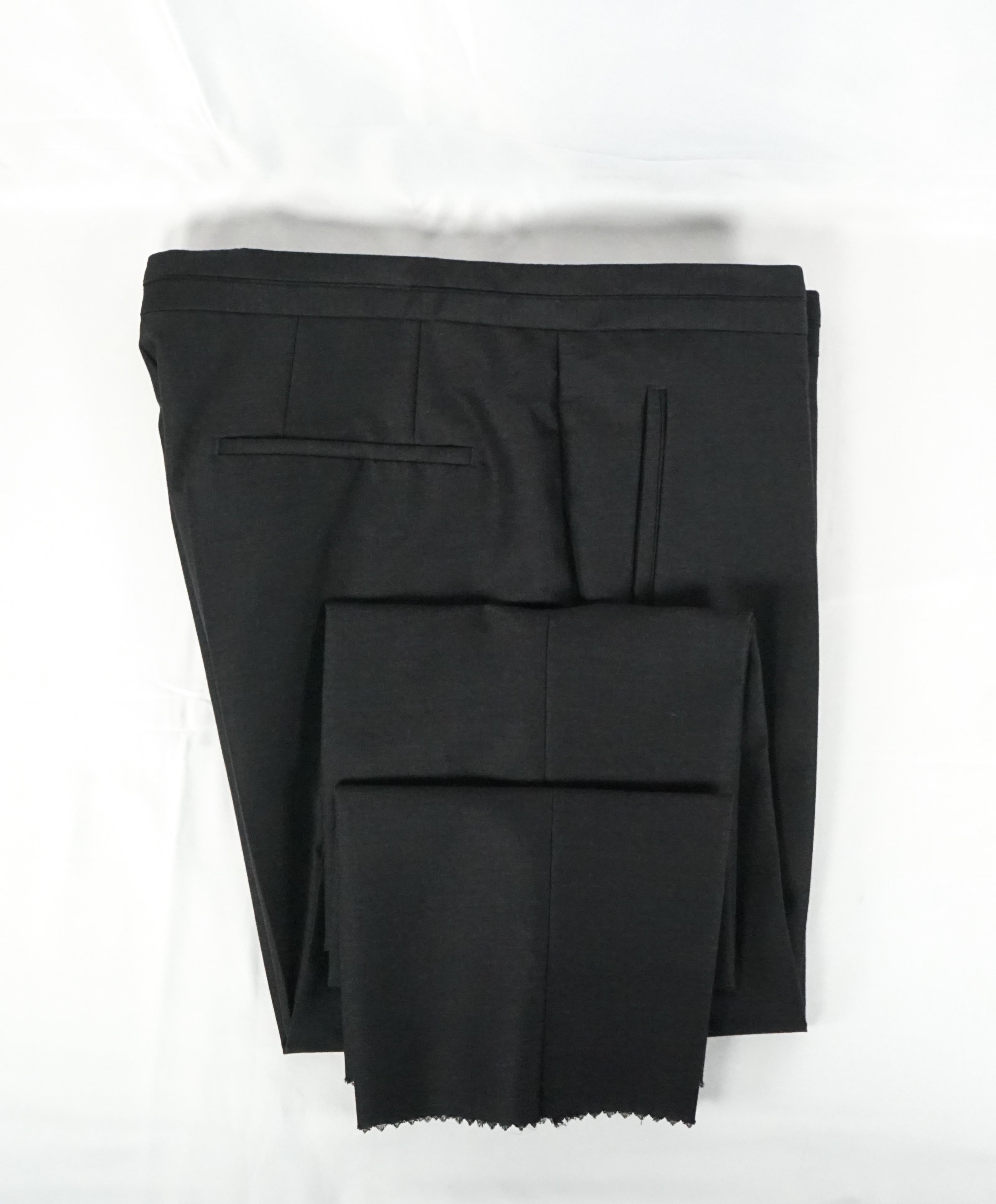 HUGO BOSS - “Henry/Glow" Gray Slim Tipped Wool/Silk Dress Pants - 34W