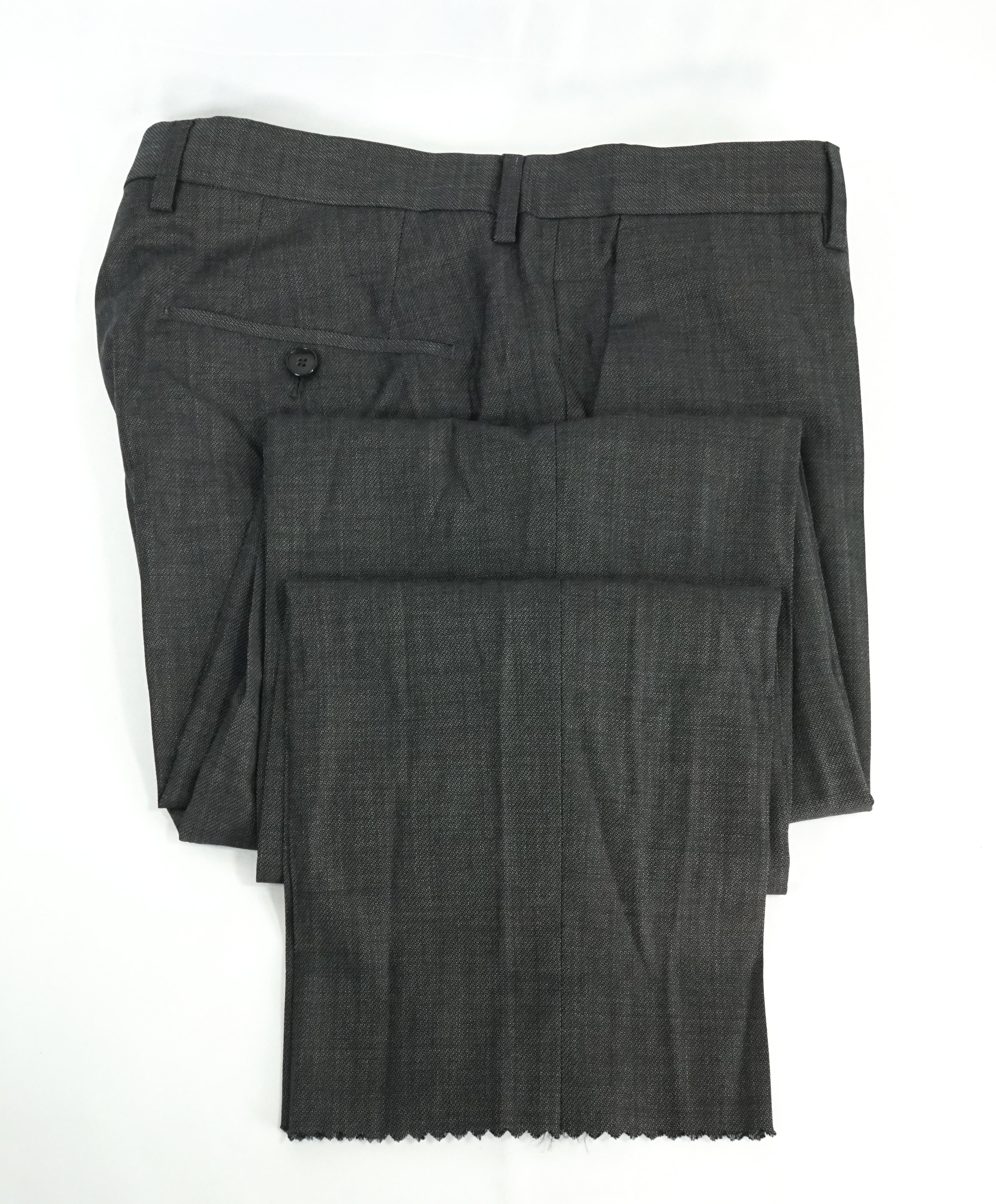 HUGO BOSS - Textured Birdseye “Huge4/Genius3” Flat Front Dress Pants - 34W