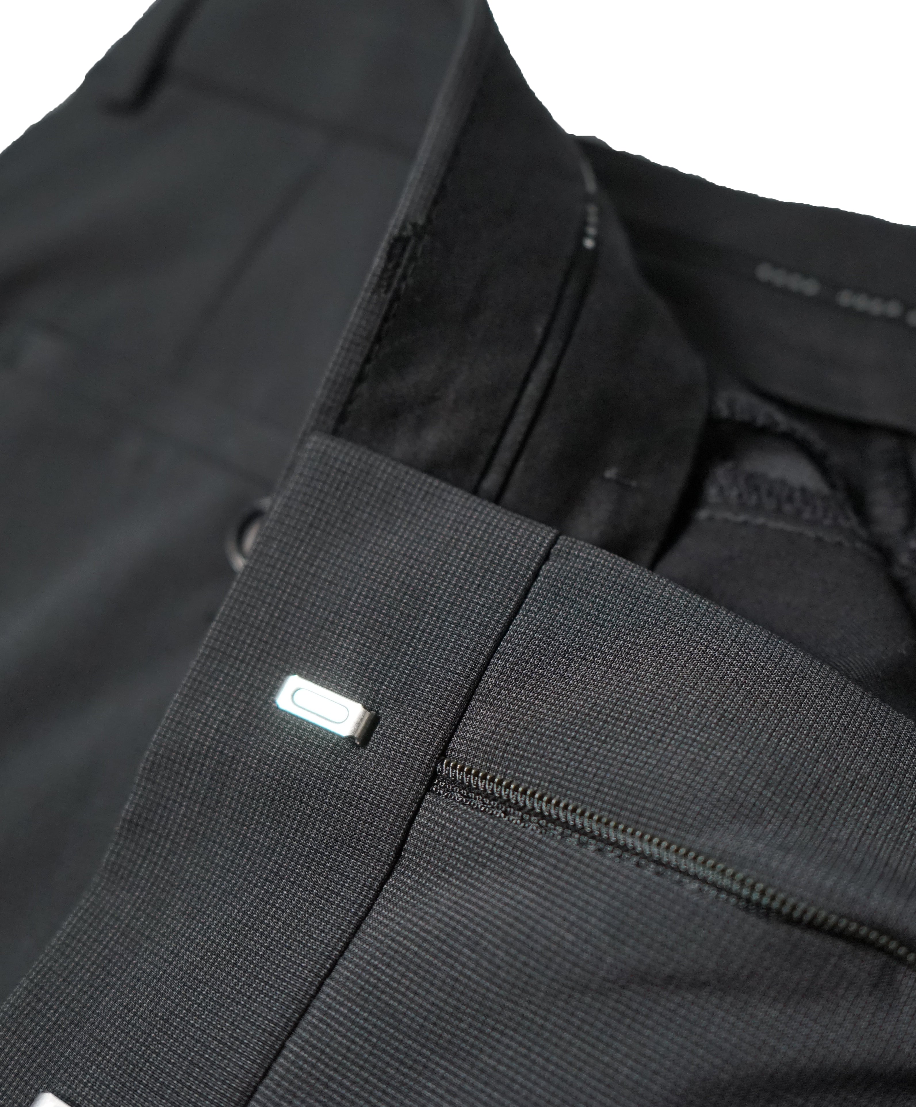 HUGO BOSS - Gray Micro Check Flat Front Dress Pants - 37W