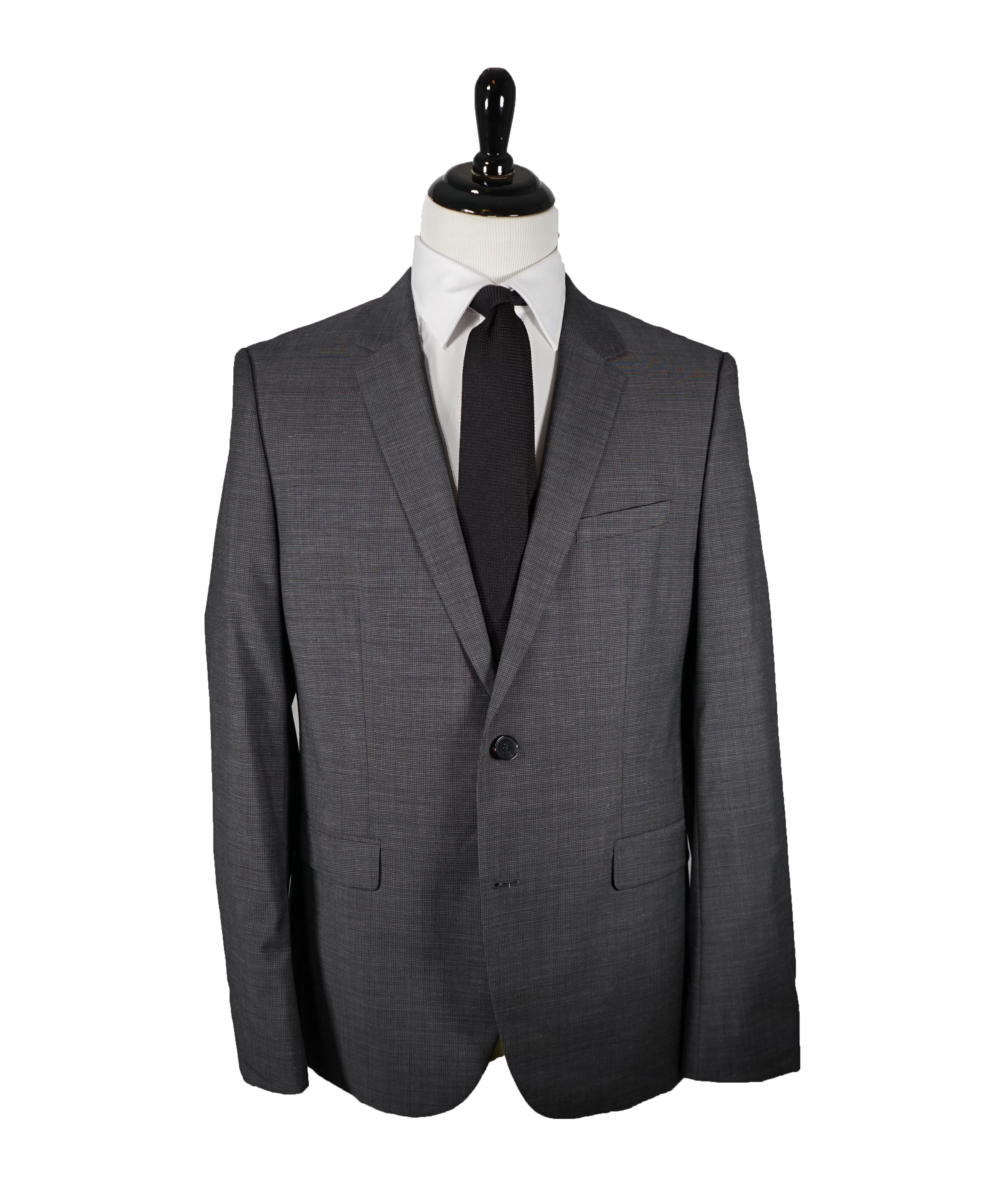 HUGO BOSS - Notch Lapel Microcheck Suit - 44R