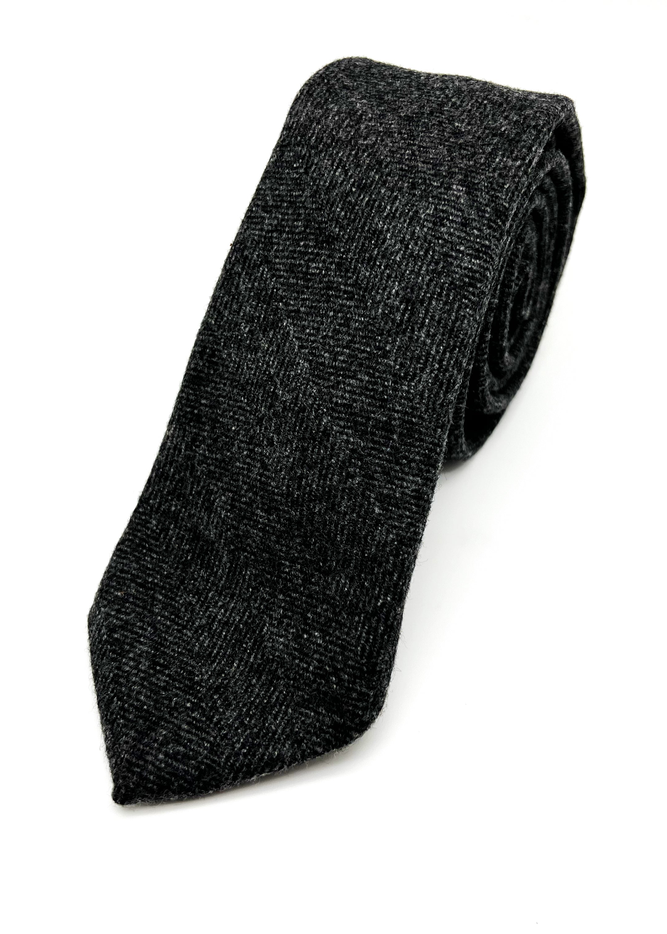 BROOKS BROTHERS BLACK FLEECE - By THOM BROWNE Wool Herringbone - Tie