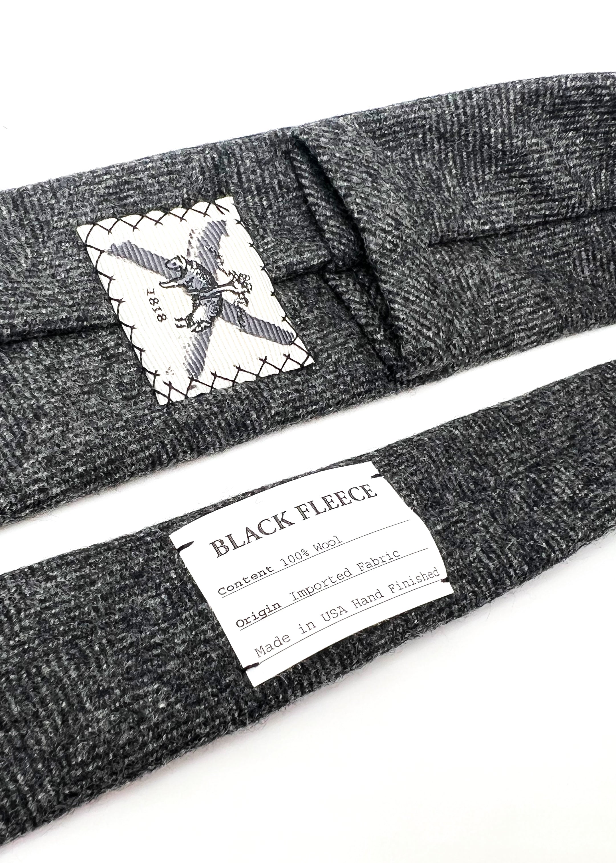 BROOKS BROTHERS BLACK FLEECE - By THOM BROWNE Wool Herringbone - Tie