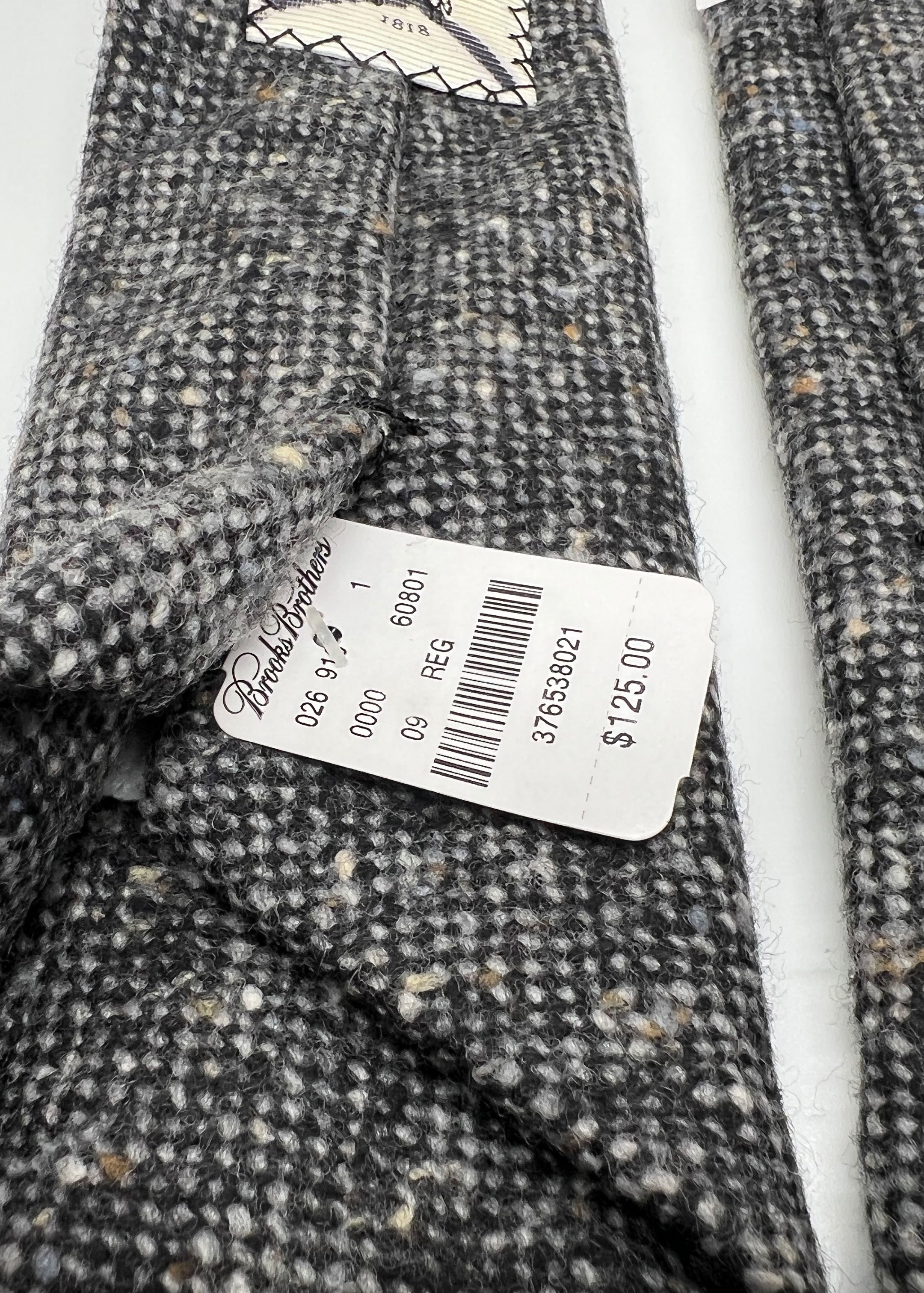 BROOKS BROTHERS BLACK FLEECE - By THOM BROWNE Wool Fleck - Tie