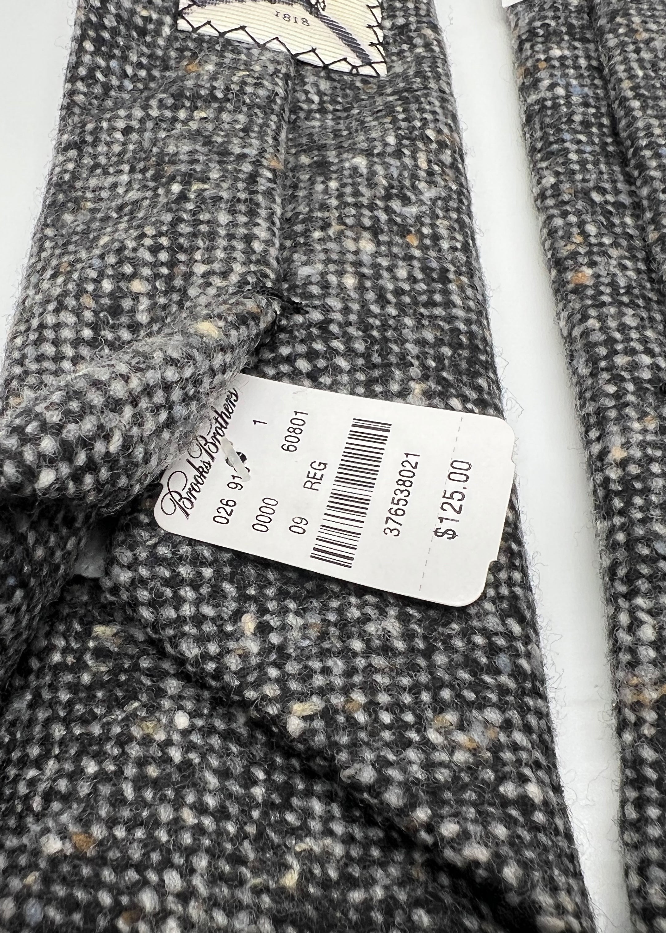 BROOKS BROTHERS BLACK FLEECE - By THOM BROWNE Wool Fleck - Tie