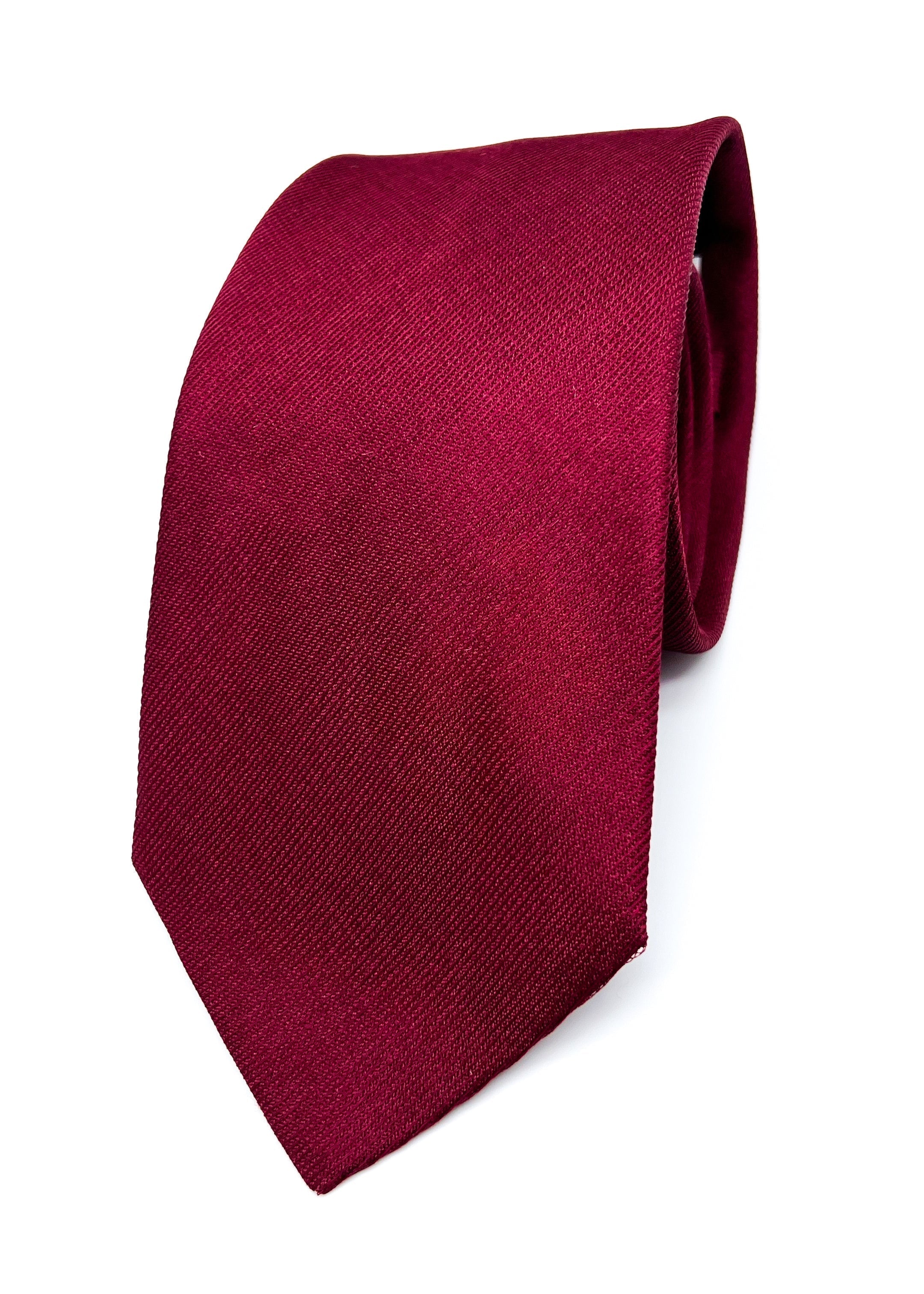 $225 VALENTINO GARAVANI - Burgundy Textured *CLOSET STAPLE* 3.25" - Tie