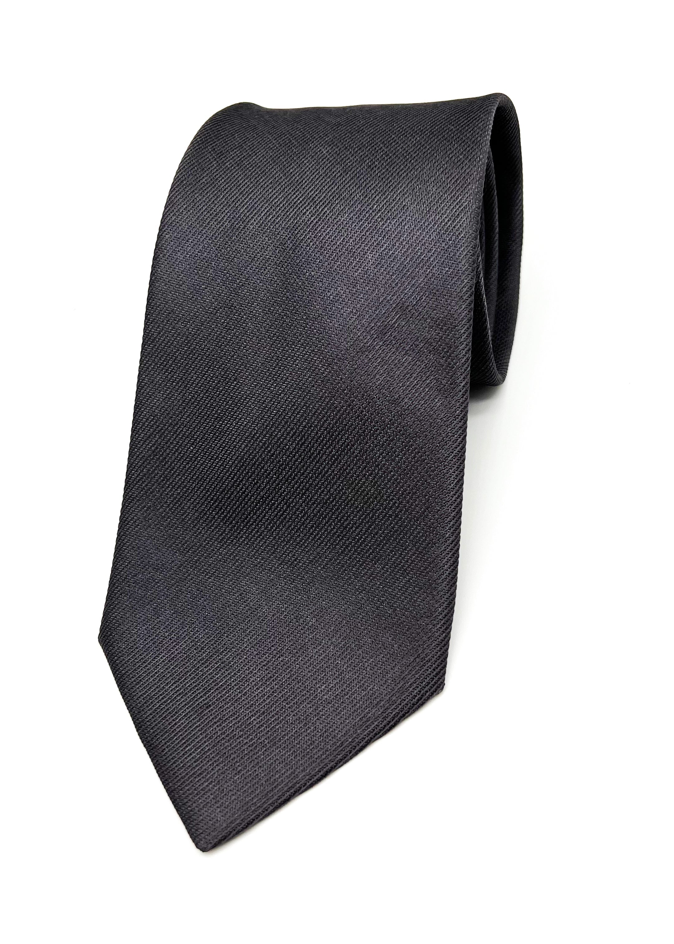 $225 VALENTINO GARAVANI - Gray Textured *CLOSET STAPLE* 3.25"- Tie