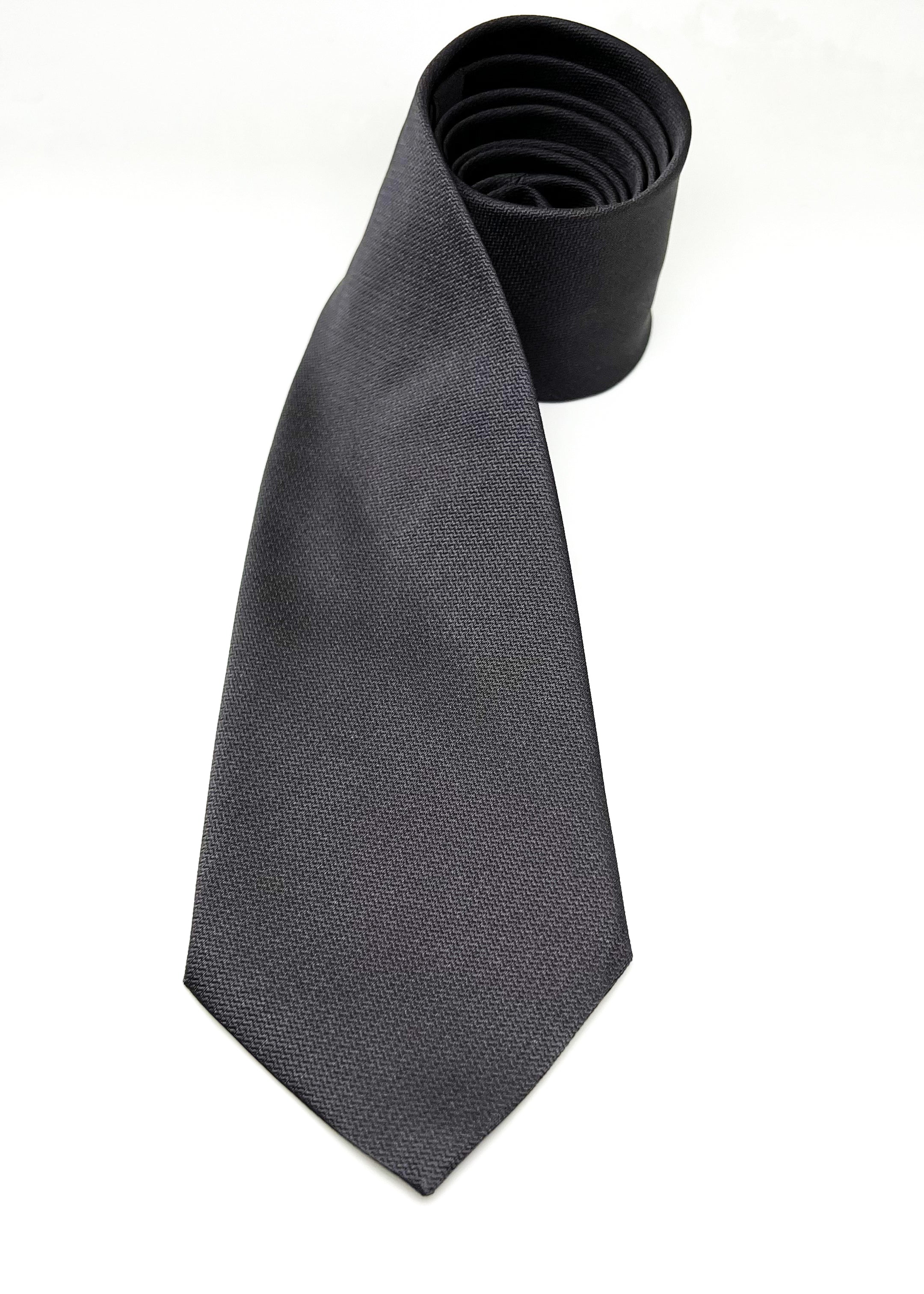 $225 VALENTINO GARAVANI - Subtle Weave Gray *CLOSET STAPLE* 3.25"- Tie