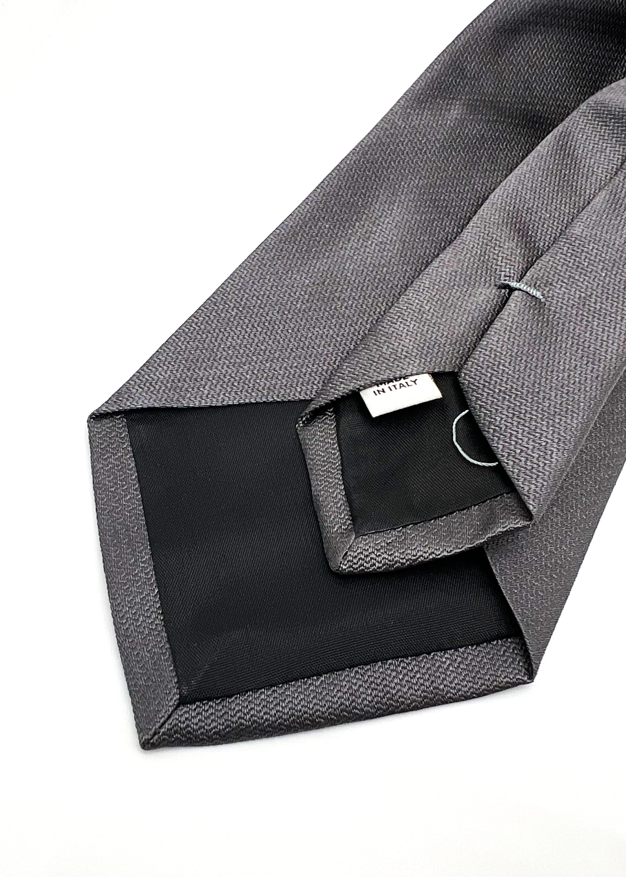 $225 VALENTINO GARAVANI - Subtle Weave Gray *CLOSET STAPLE* 3.25"- Tie