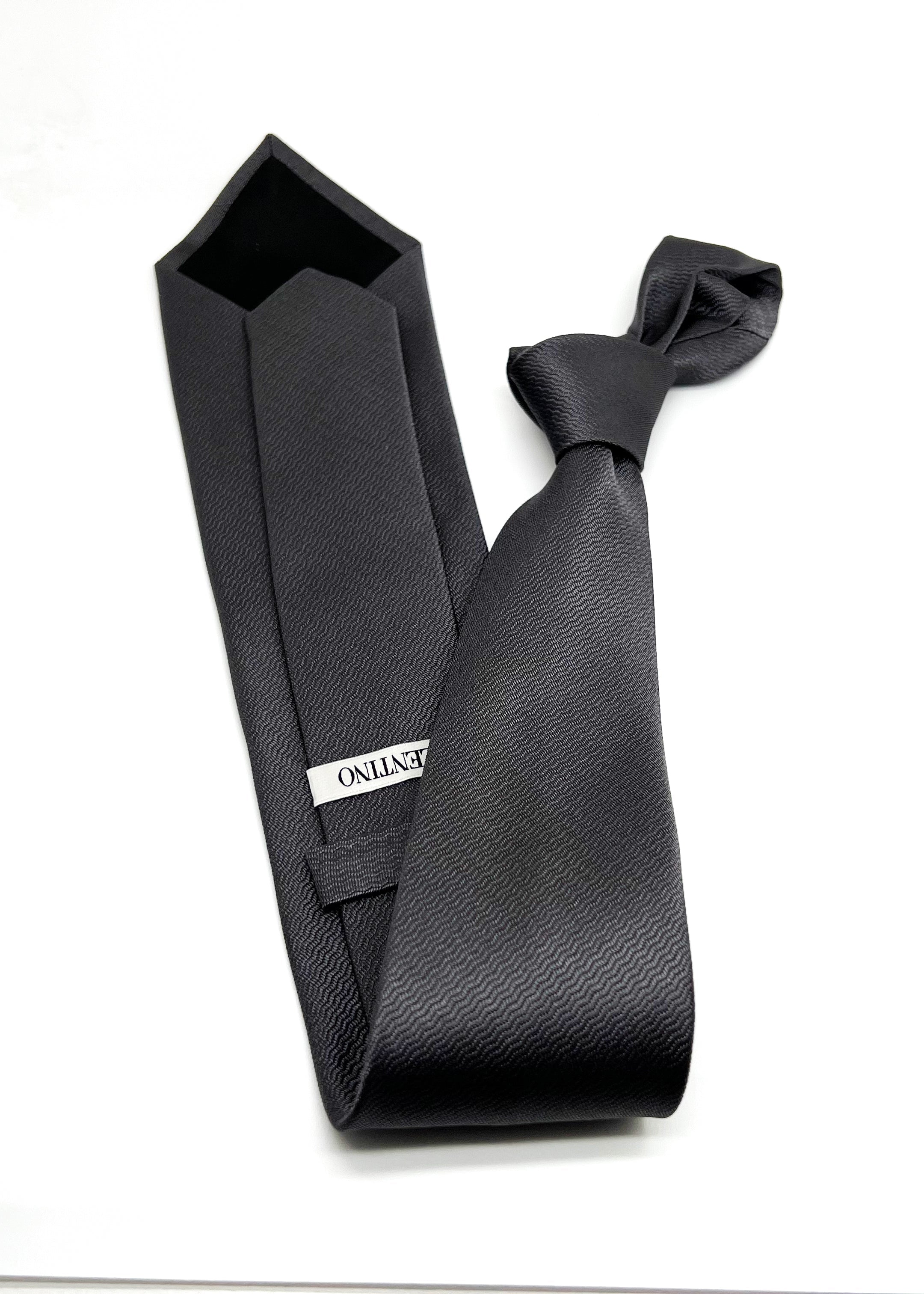 $225 VALENTINO GARAVANI - Micro Swirl Gray *CLOSET STAPLE* 3.25"- Tie