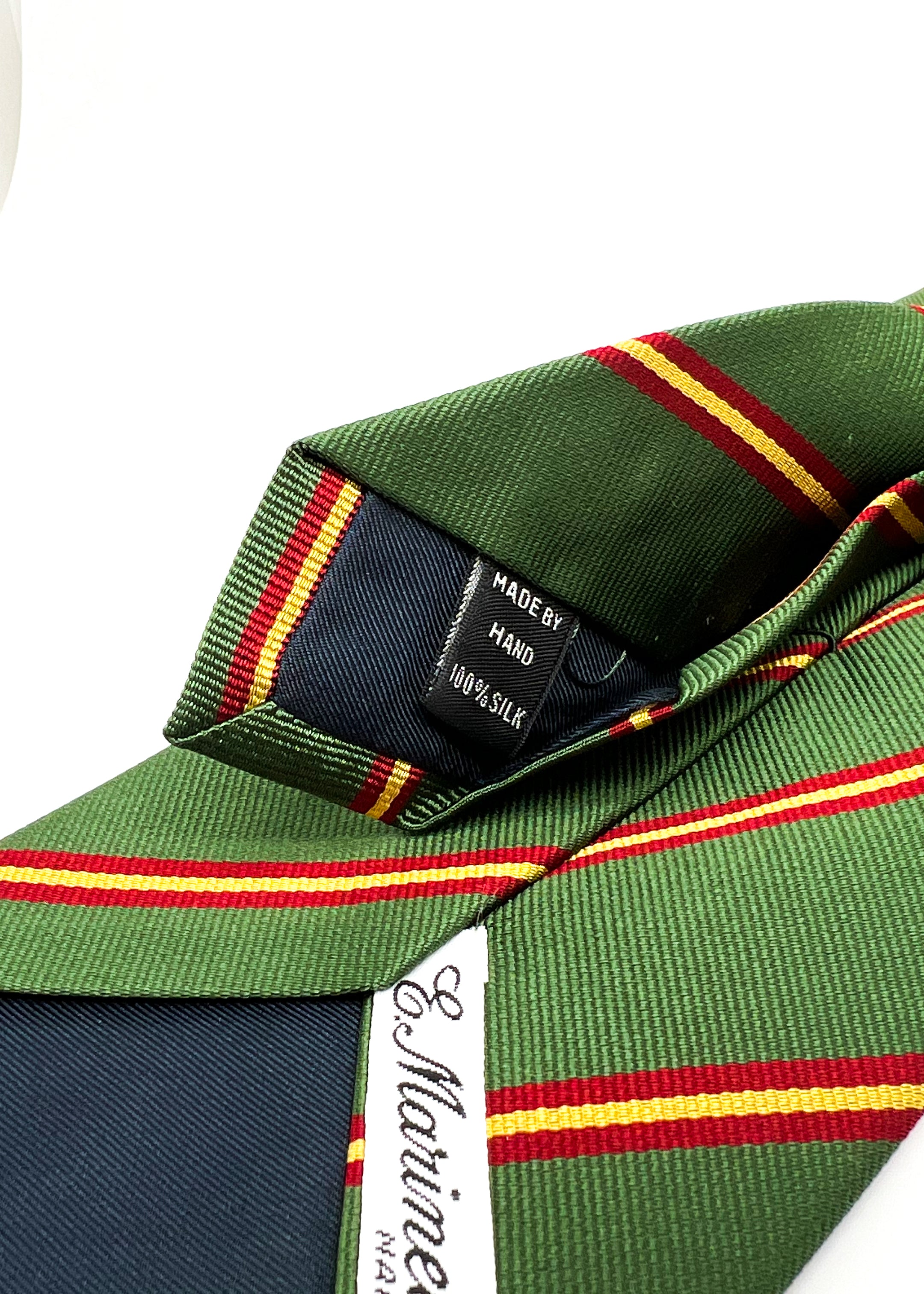 $230 E. MARINELLA - NAPOLI *Hand Made* Collegiate Green 3.5" - Tie