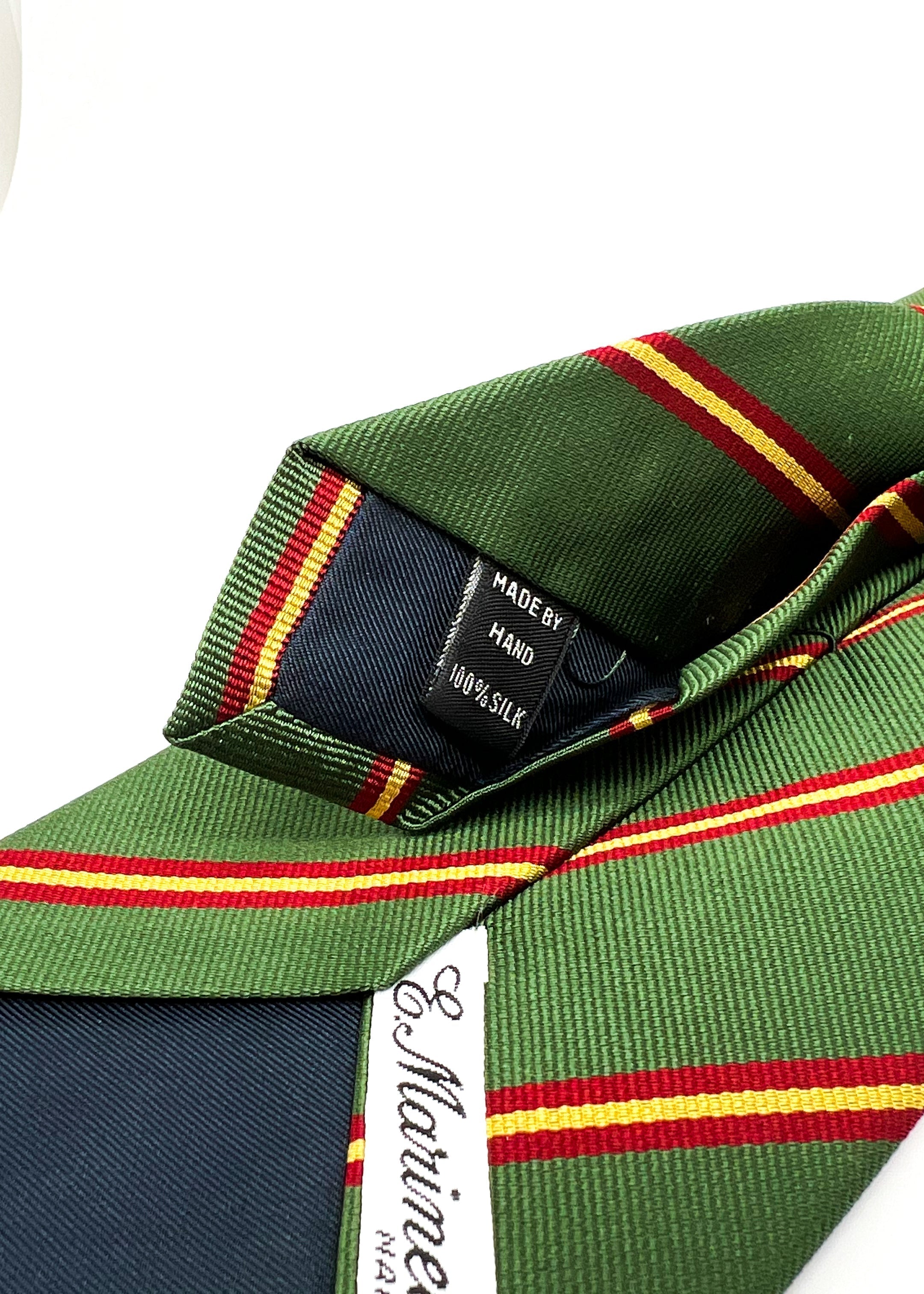 $230 E. MARINELLA - NAPOLI *Hand Made* Collegiate Green 3.5" - Tie