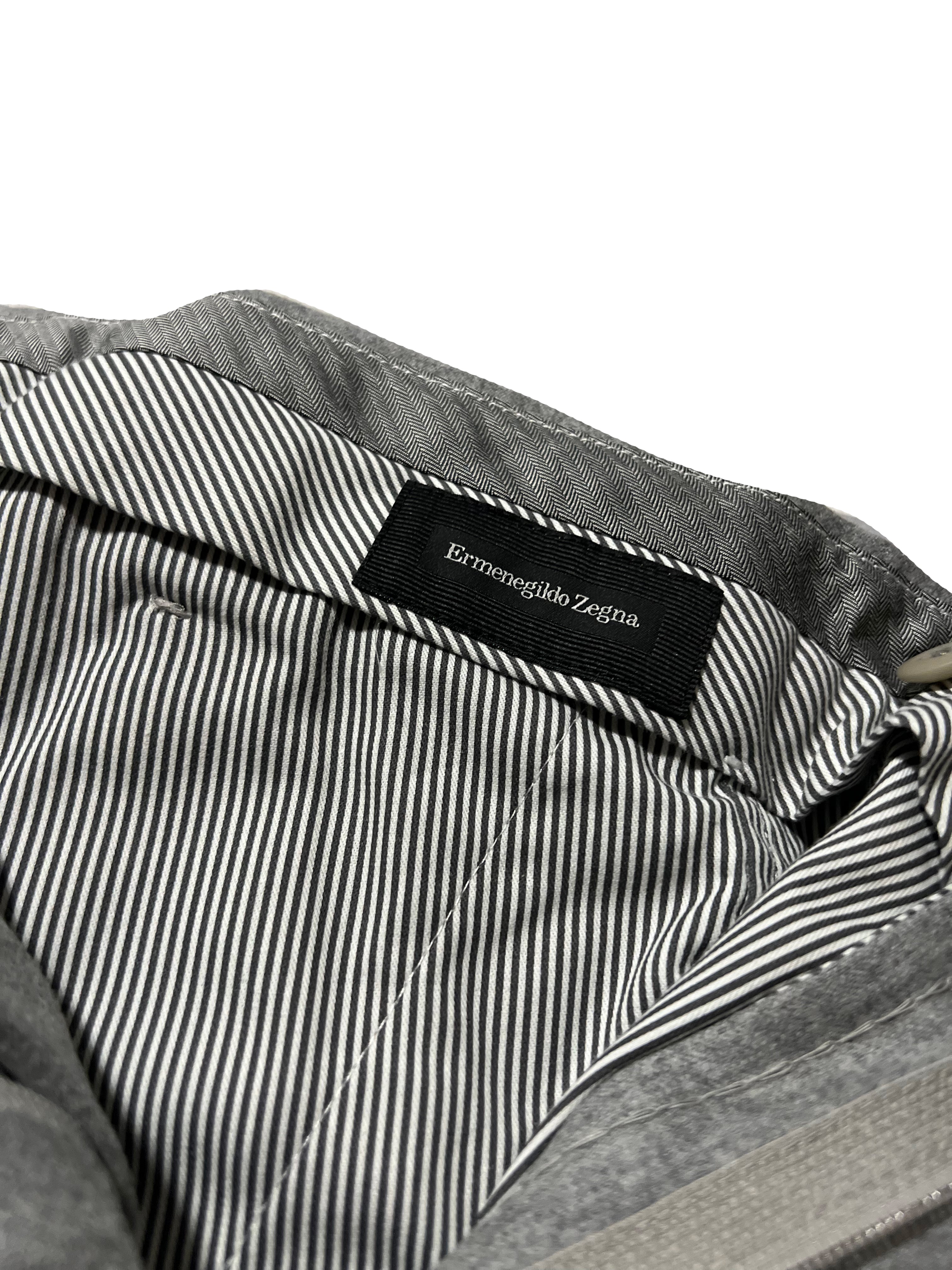 $895 ERMENEGILDO ZEGNA -"SIDE TABS" Wool Flat Front Dress Pants - 42W (58EU)