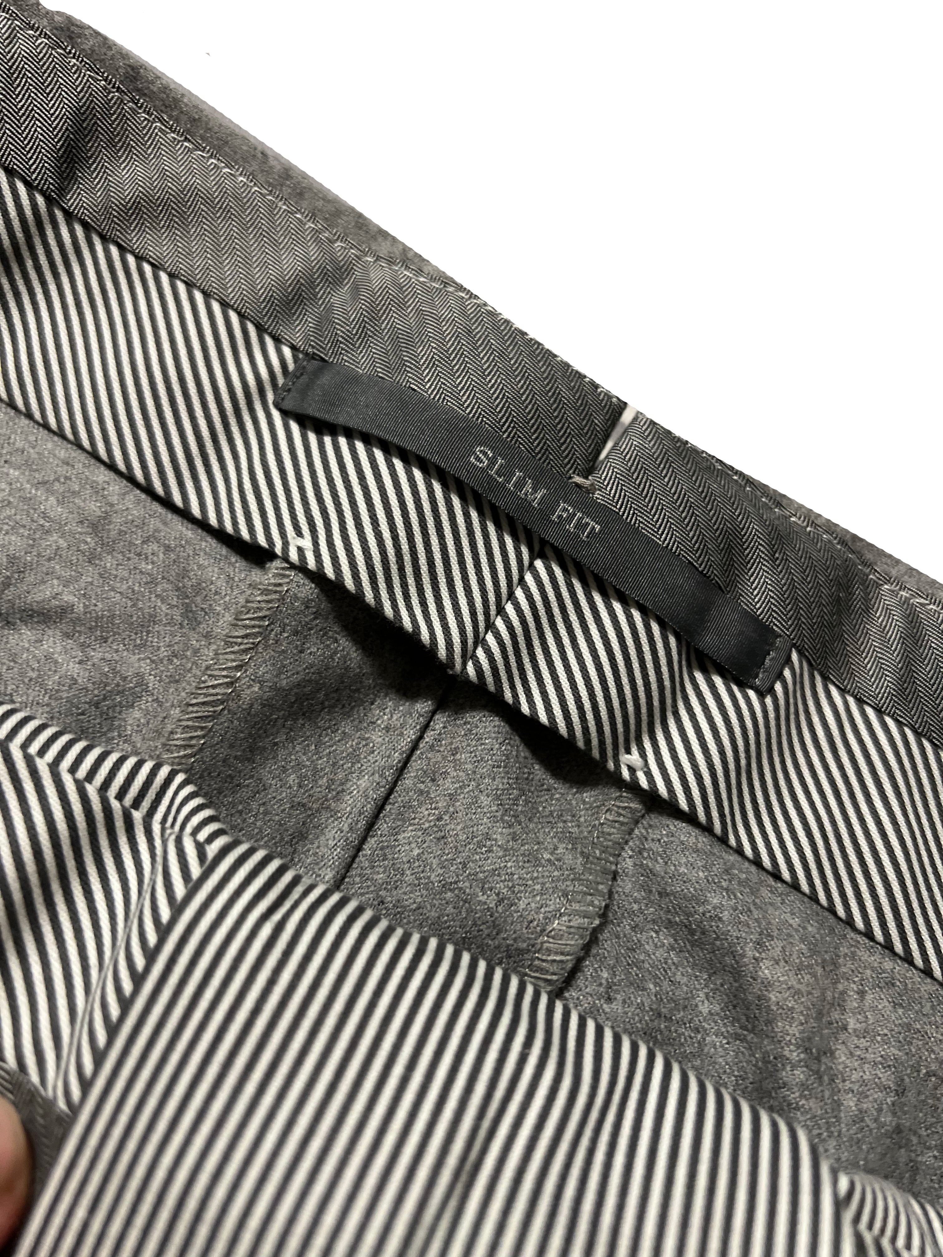 $895 ERMENEGILDO ZEGNA -"SIDE TABS" Wool Flat Front Dress Pants - 42W (58EU)