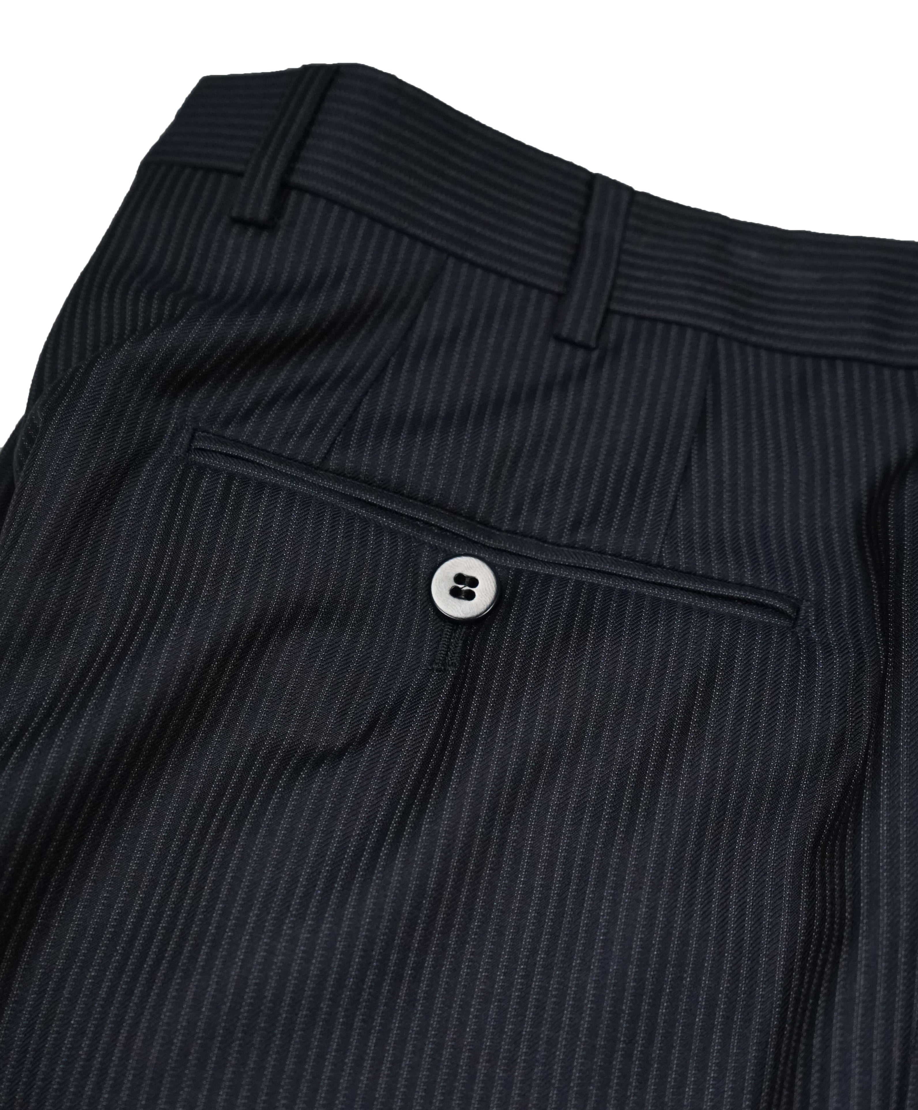 ISAIA - Navy Stripe Flat Front Dress Pants NUOVA Base “S” - 31W