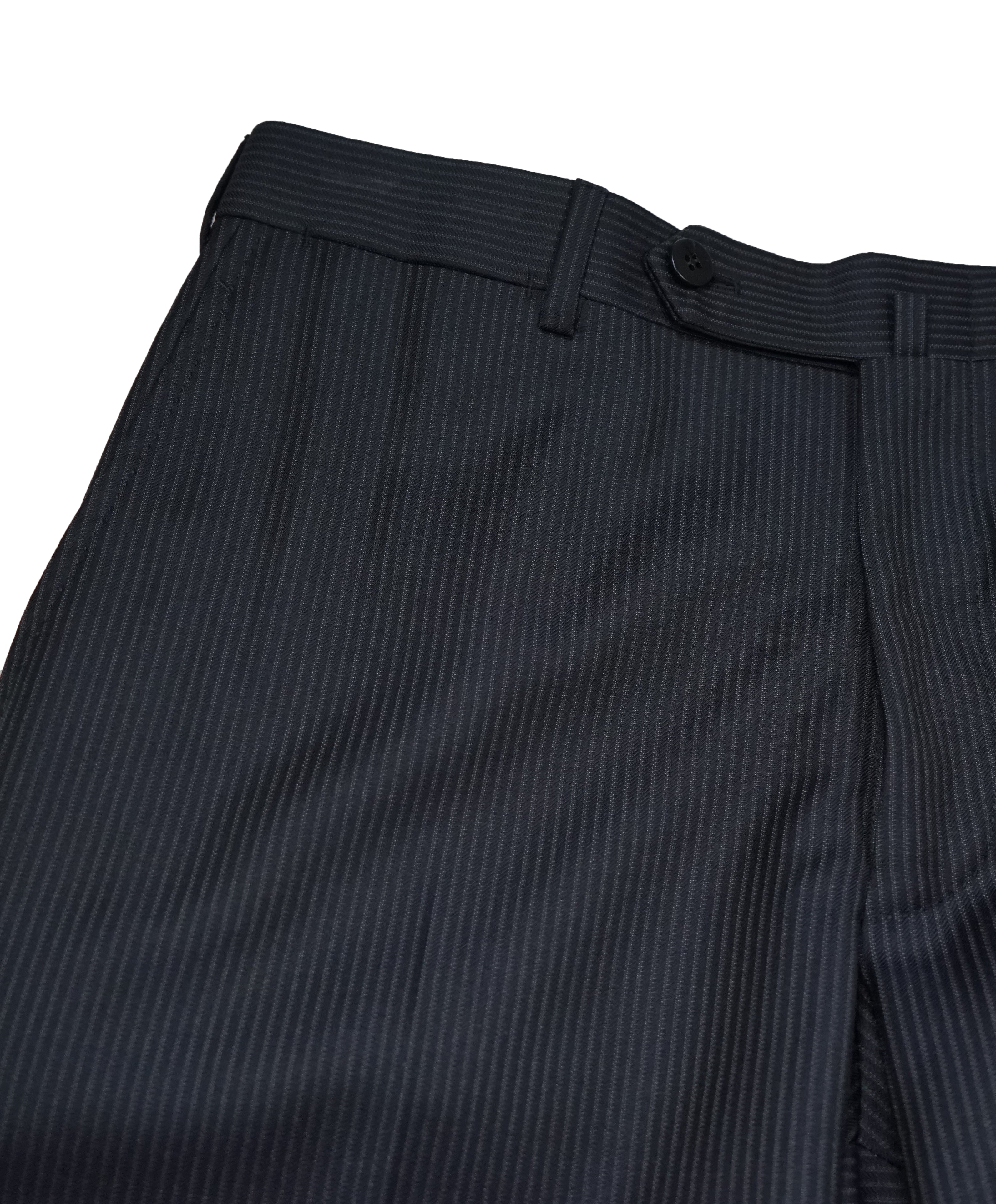 ISAIA - Navy Stripe Flat Front Dress Pants NUOVA Base “S” - 31W
