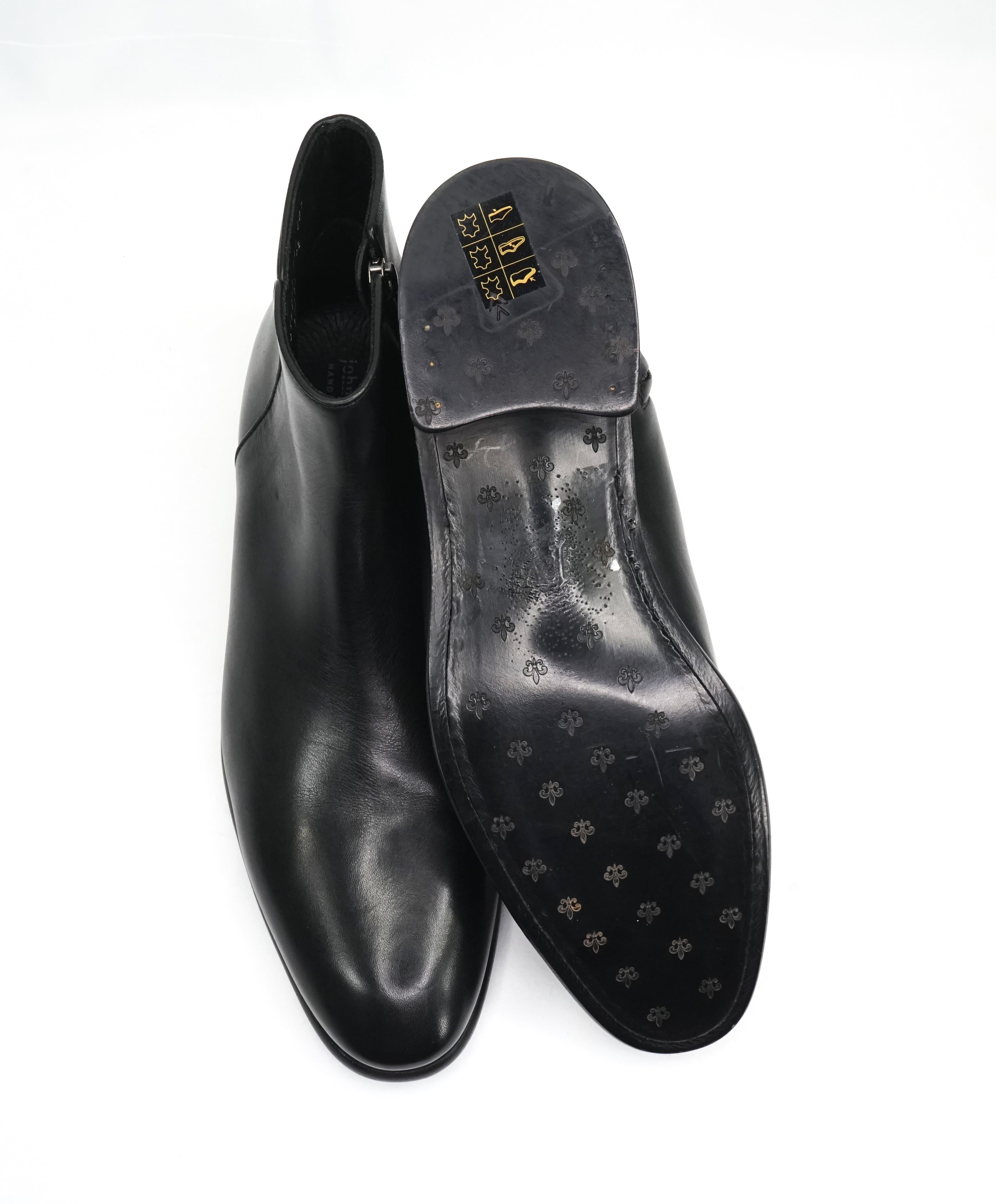 JOHN VARVATOS - Collection Main Line "Eldridge" Leather Zip Ankle Boot - 9.5