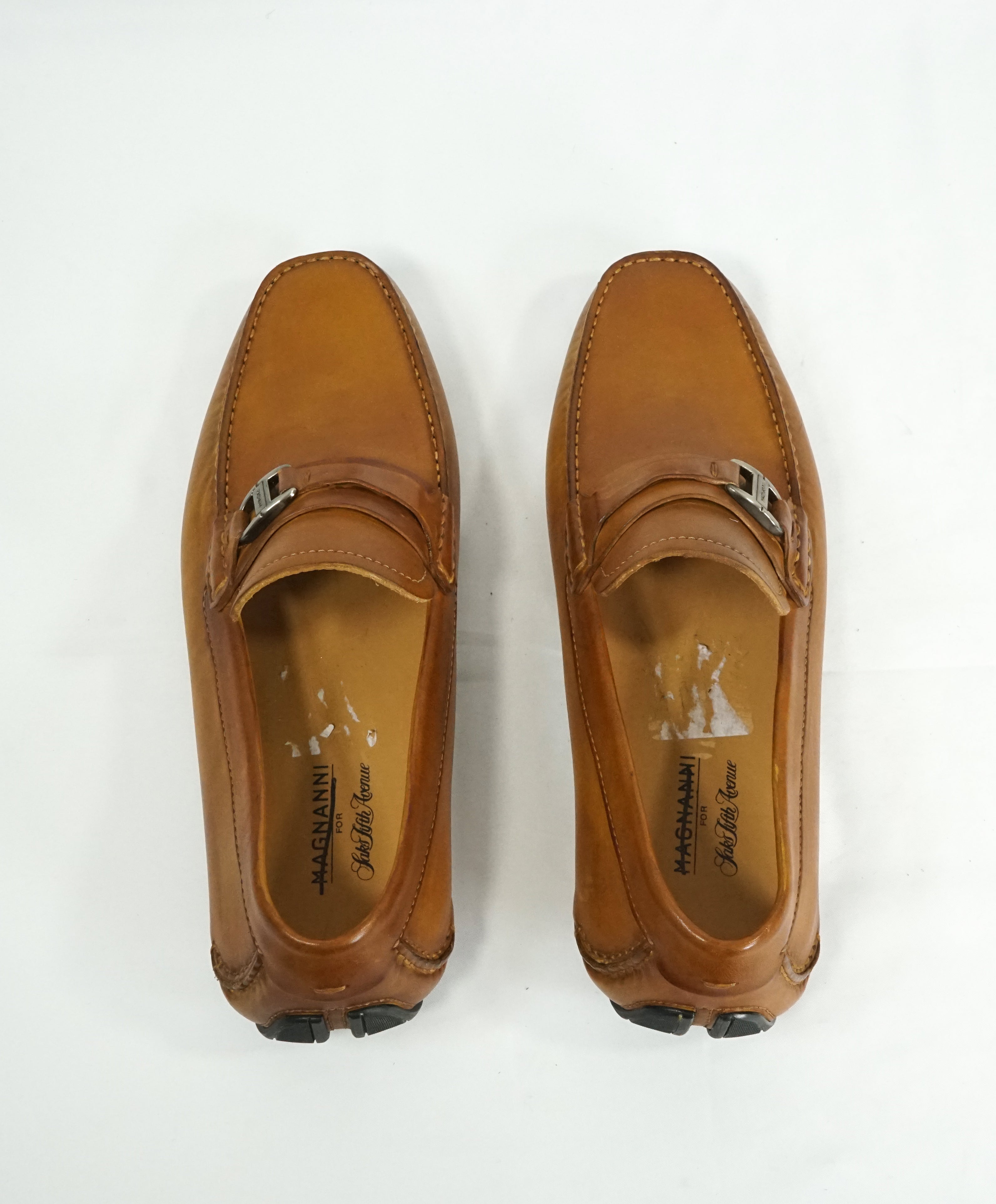MAGNANNI - Classic Brown Bit Leather Loafers W Rubber Sole - 8