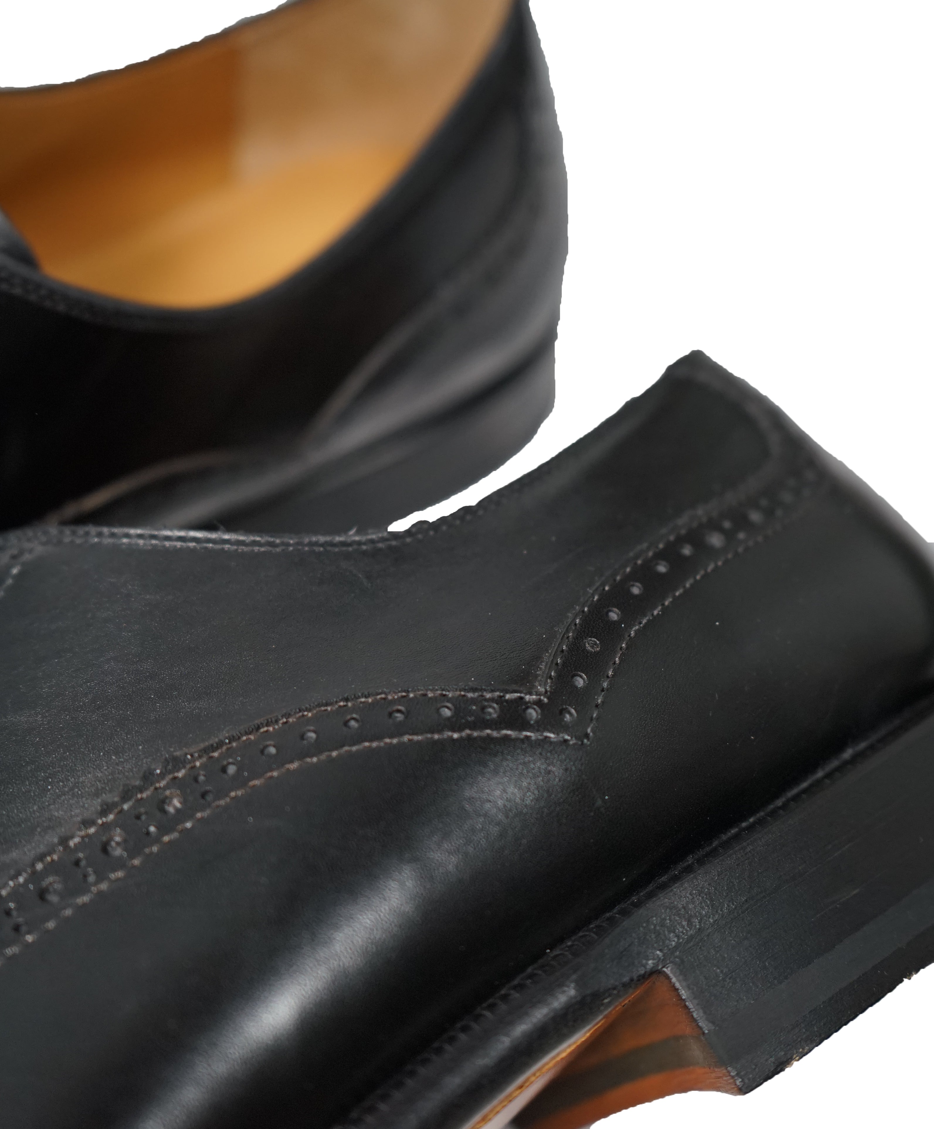 MAGNANNI - Cap Toe Brogue Oxfords With Leather Soles Gold Detail - 11