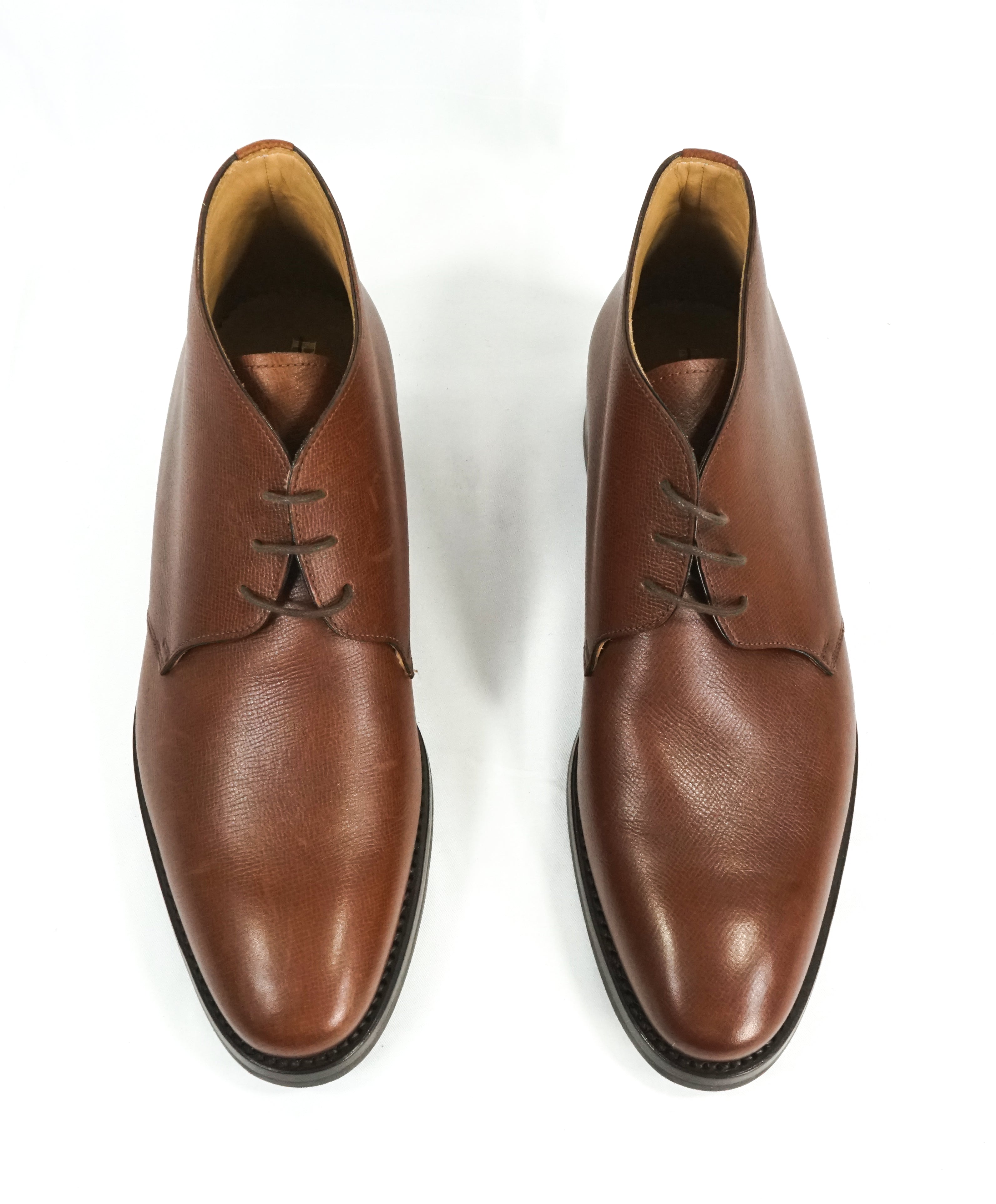 PAUL STUART - Hand Made In Italy - Pebbled Leather Chukka Boot - 9.5A