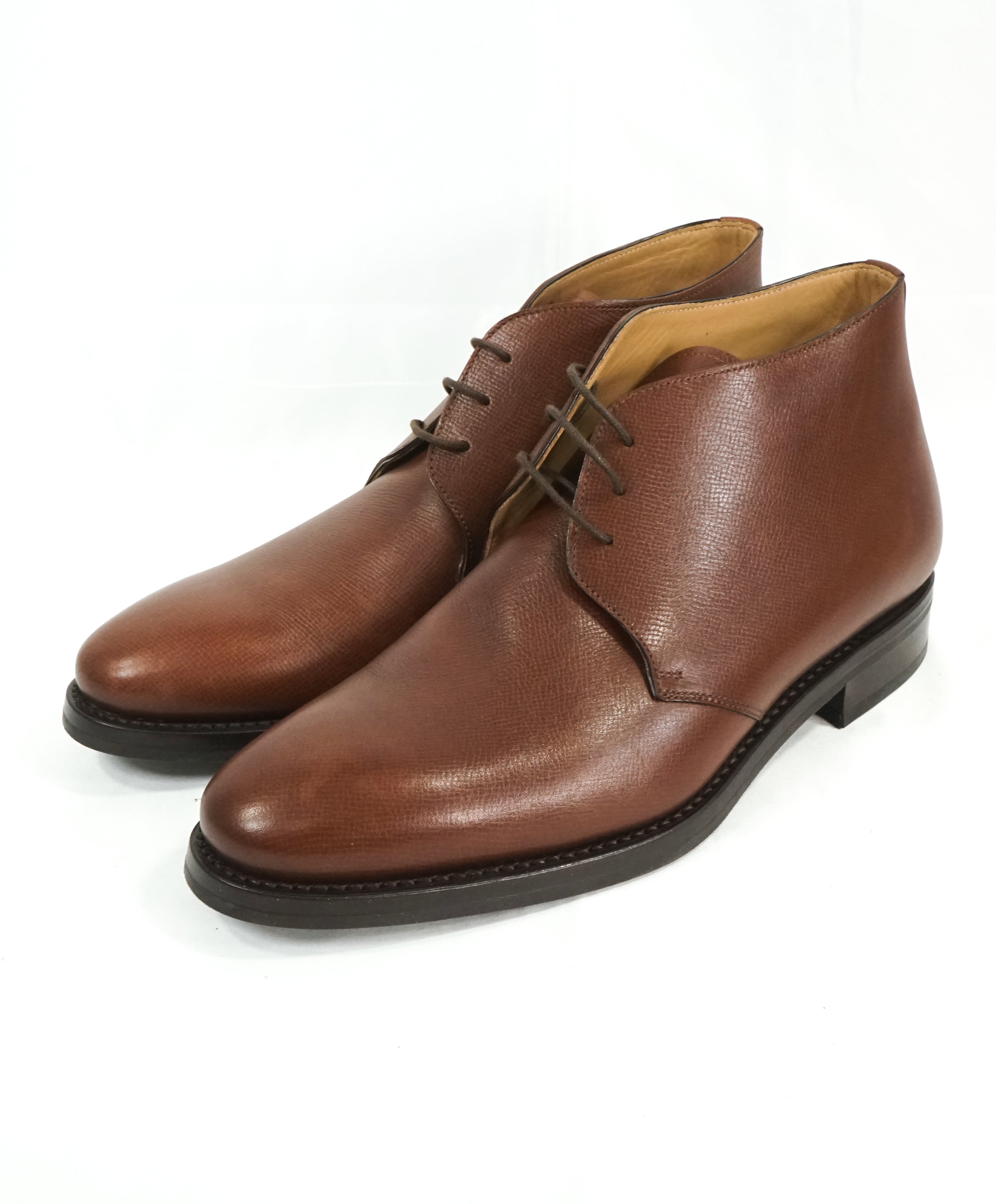 PAUL STUART - Hand Made In Italy - Pebbled Leather Chukka Boot - 9.5A