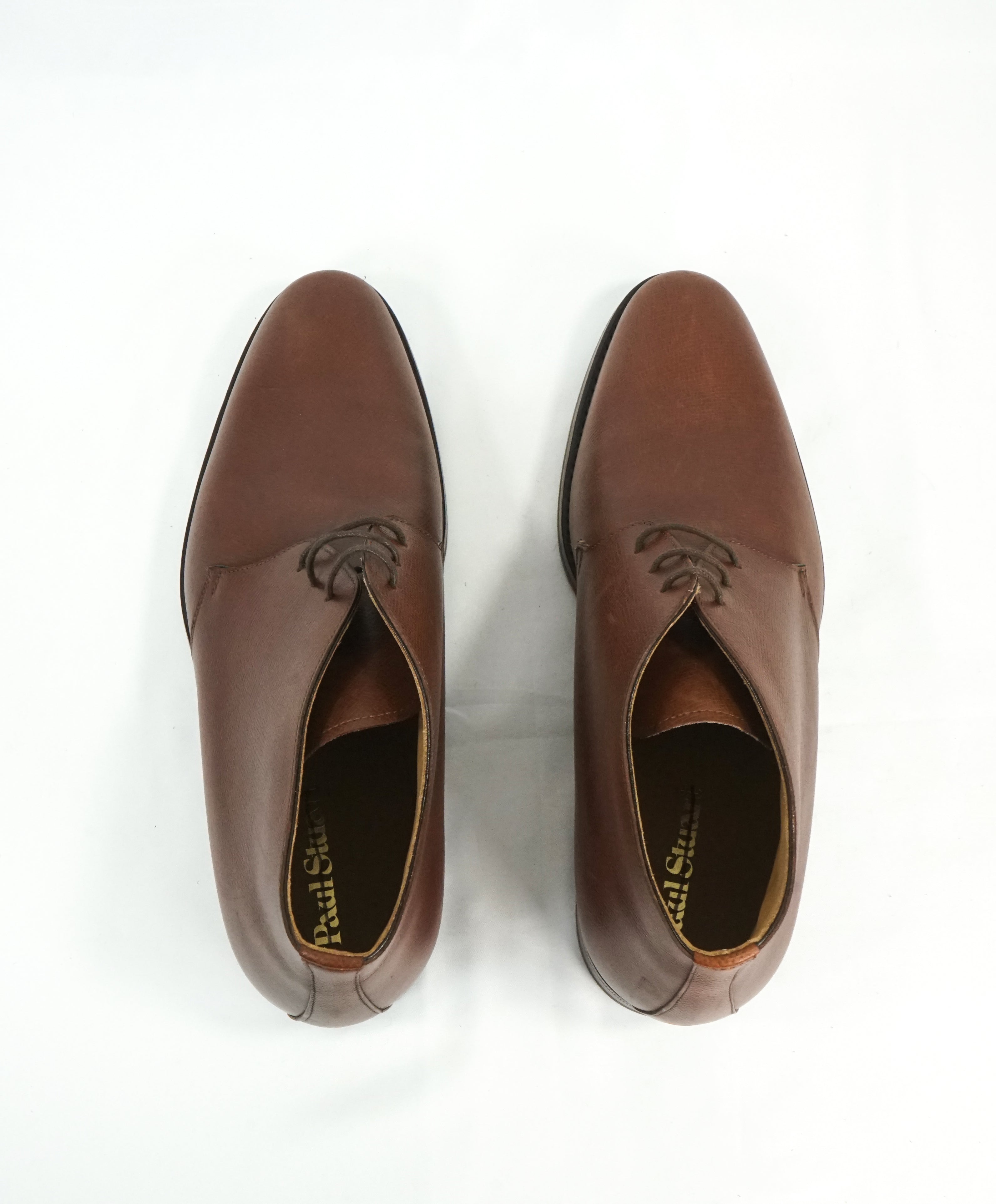PAUL STUART - Hand Made In Italy - Pebbled Leather Chukka Boot - 9.5A