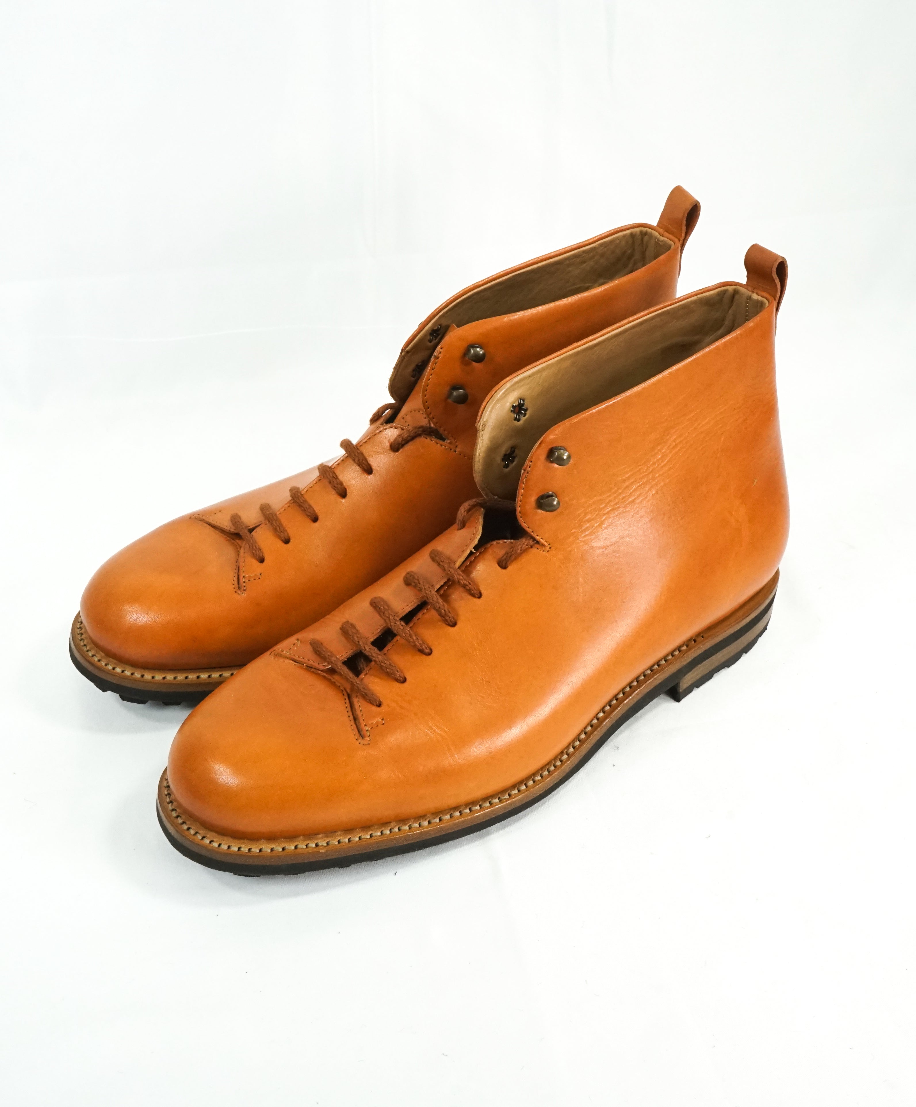 PAUL STUART - Hand Made In Spain Premium Leather Hiking Boots - 10