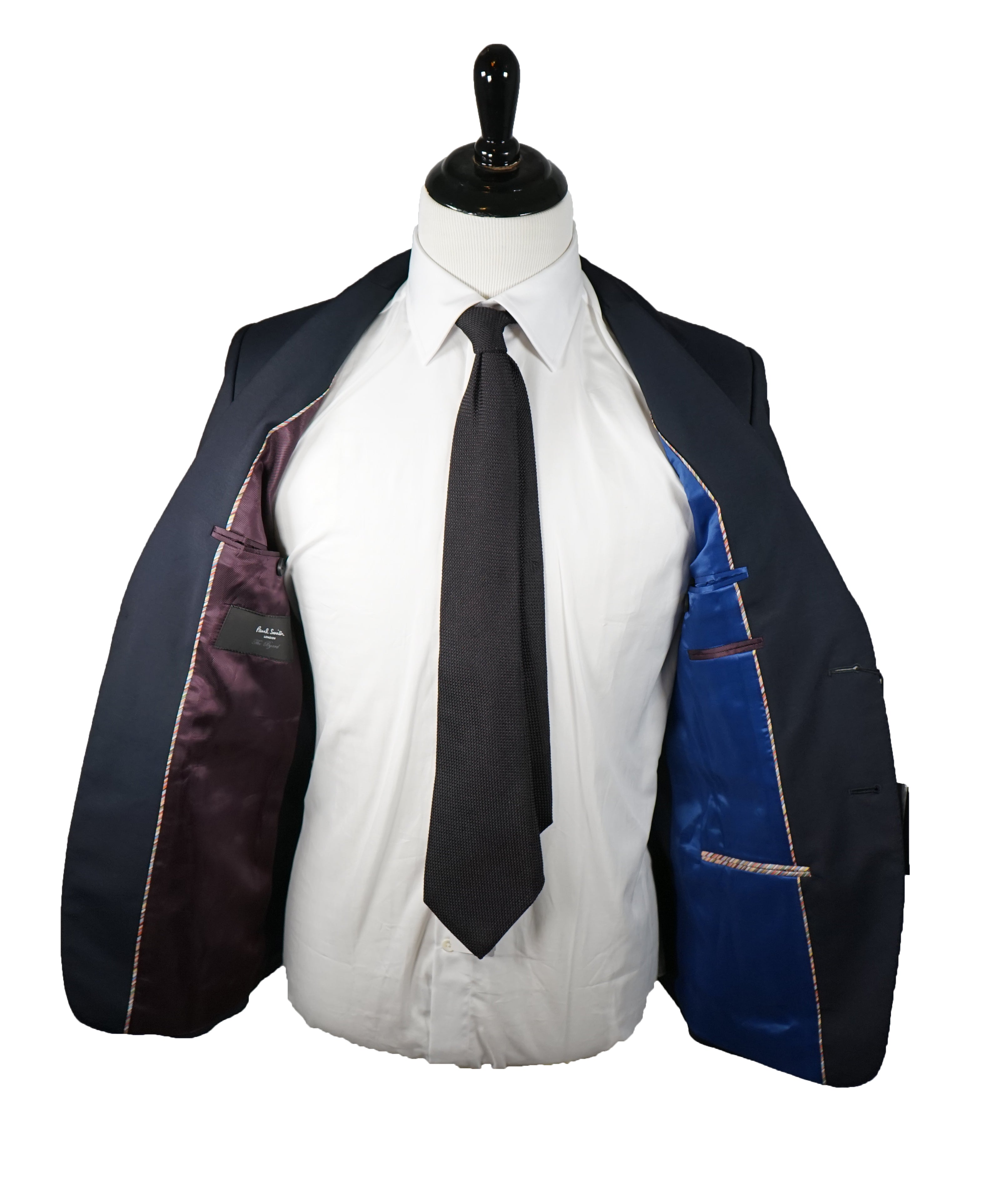 PAUL SMITH - 2-Button Wool & Mohair “The Byard” Travel Suit Navy- 36R