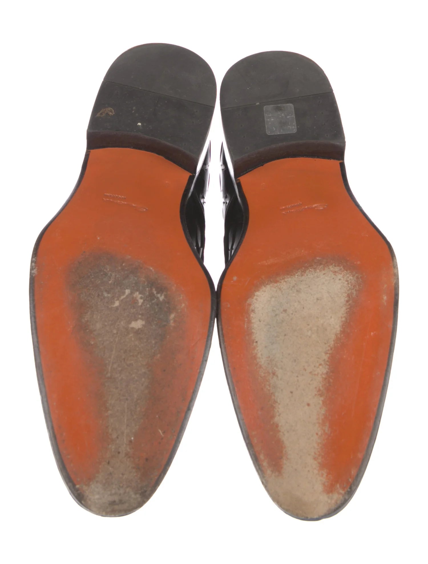 $1,595 SANTONI - "GOODYEAR WELT” *DIZZIER* Black Monk Strap Loafers - 10US