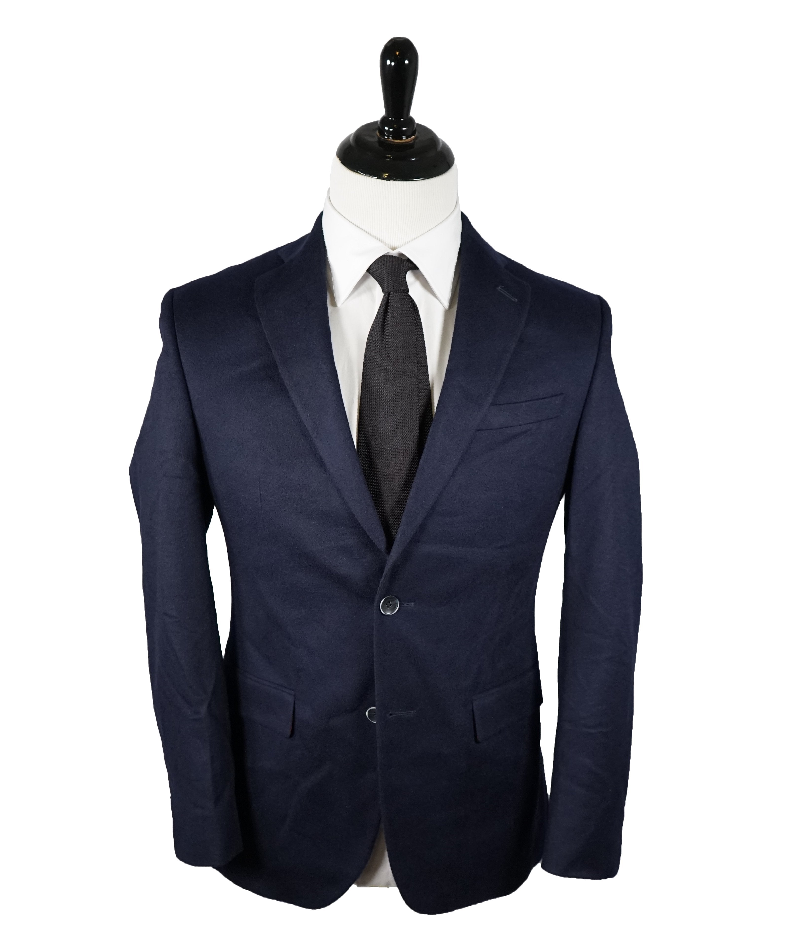 SAKS FIFTH AVENUE / LORO PIANA- Slim 100% Cashmere Navy Blazer- 38R