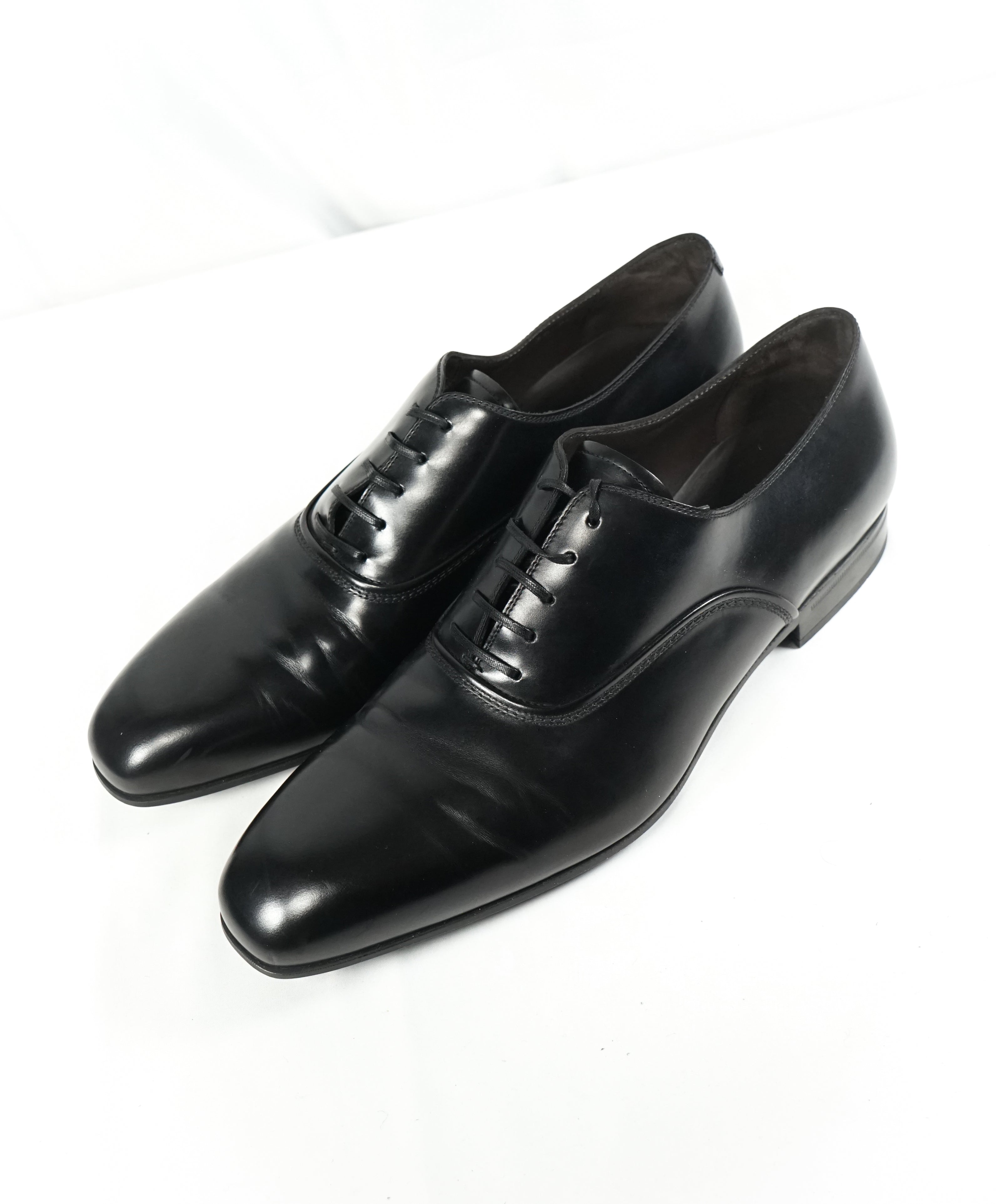 SALVATORE FERRAGAMO - “Dunn” Fedele style Black Oxford W Rubber Sole - 10 EE