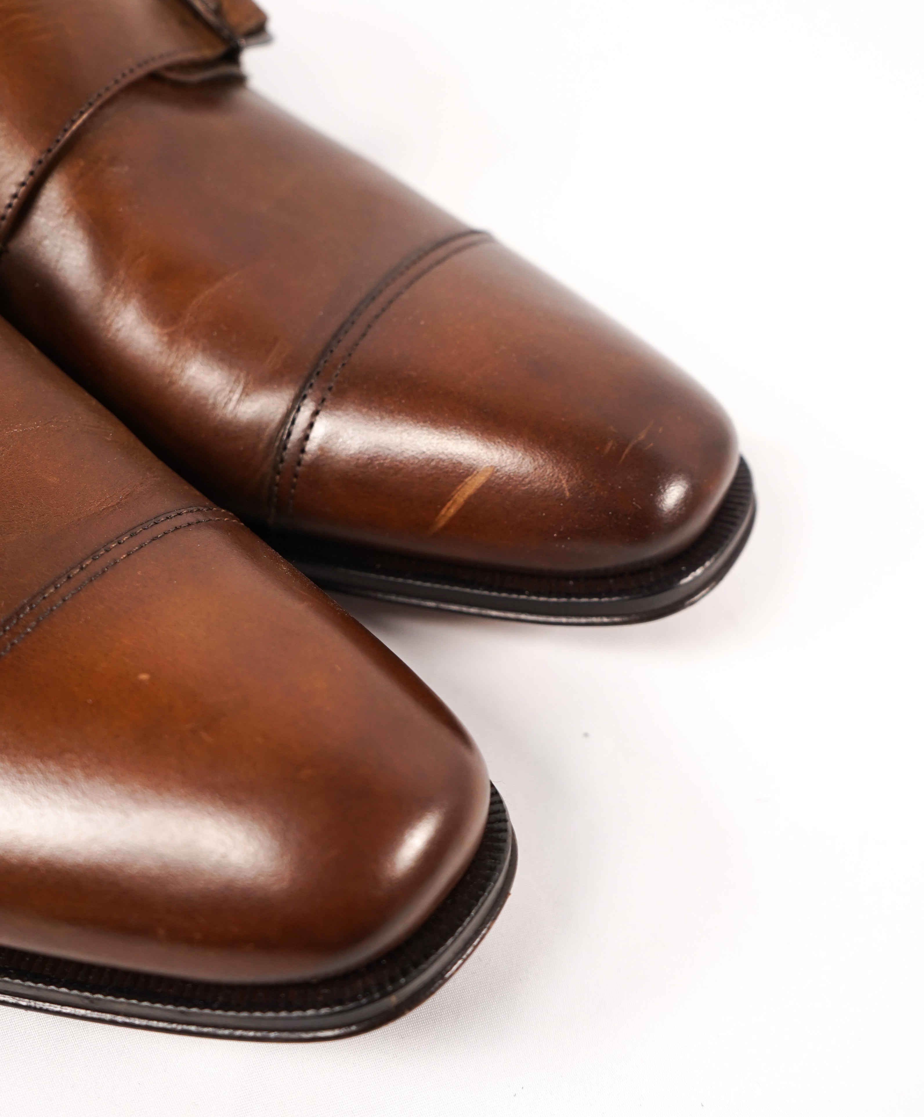 TO BOOT NEW YORK - “Grant” Double Monk Strap Loafers Brown Loafers - 9.5