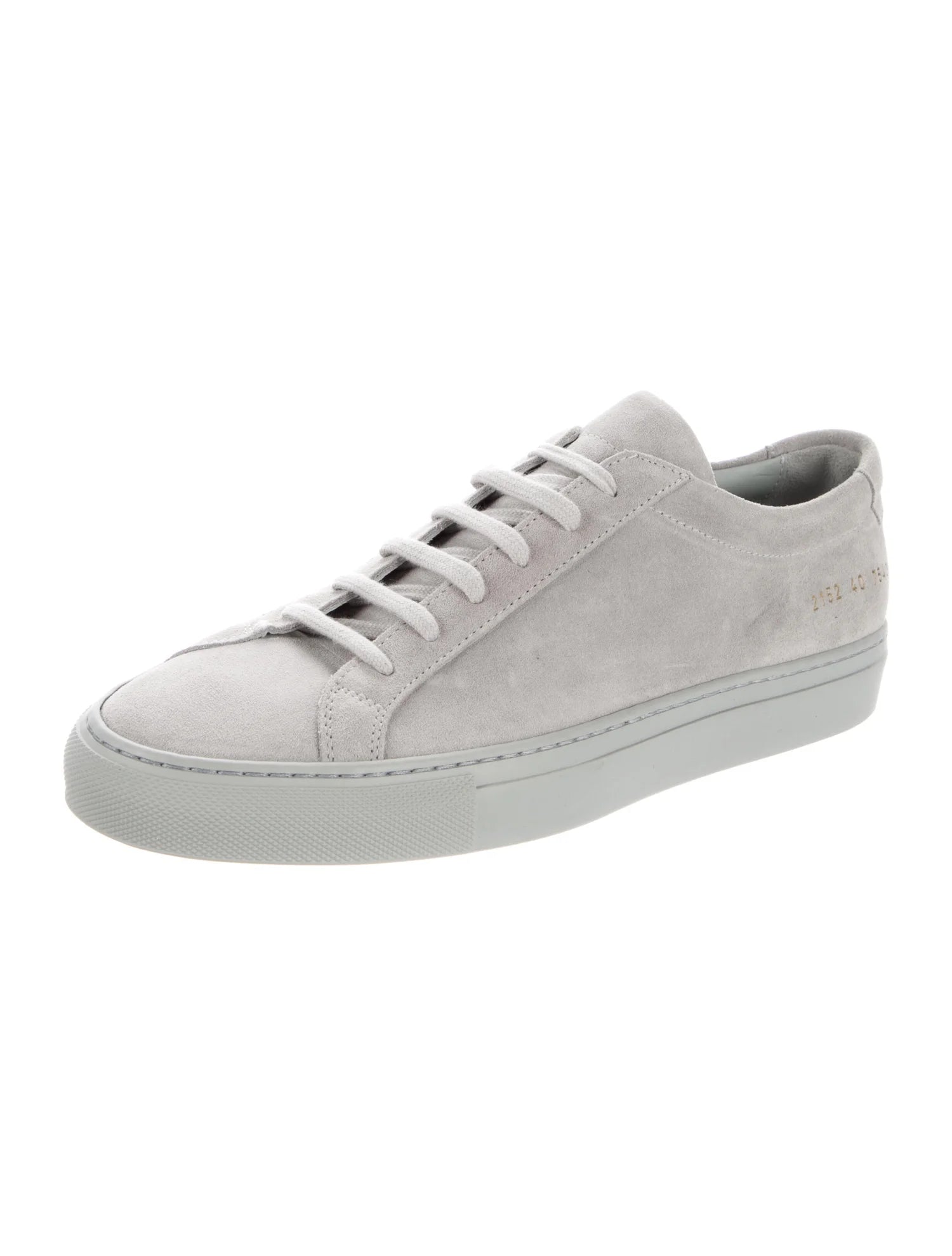 $420 COMMON PROJECTS - "Achilles" Gray Suede Sneakers - 10 US (43EU)